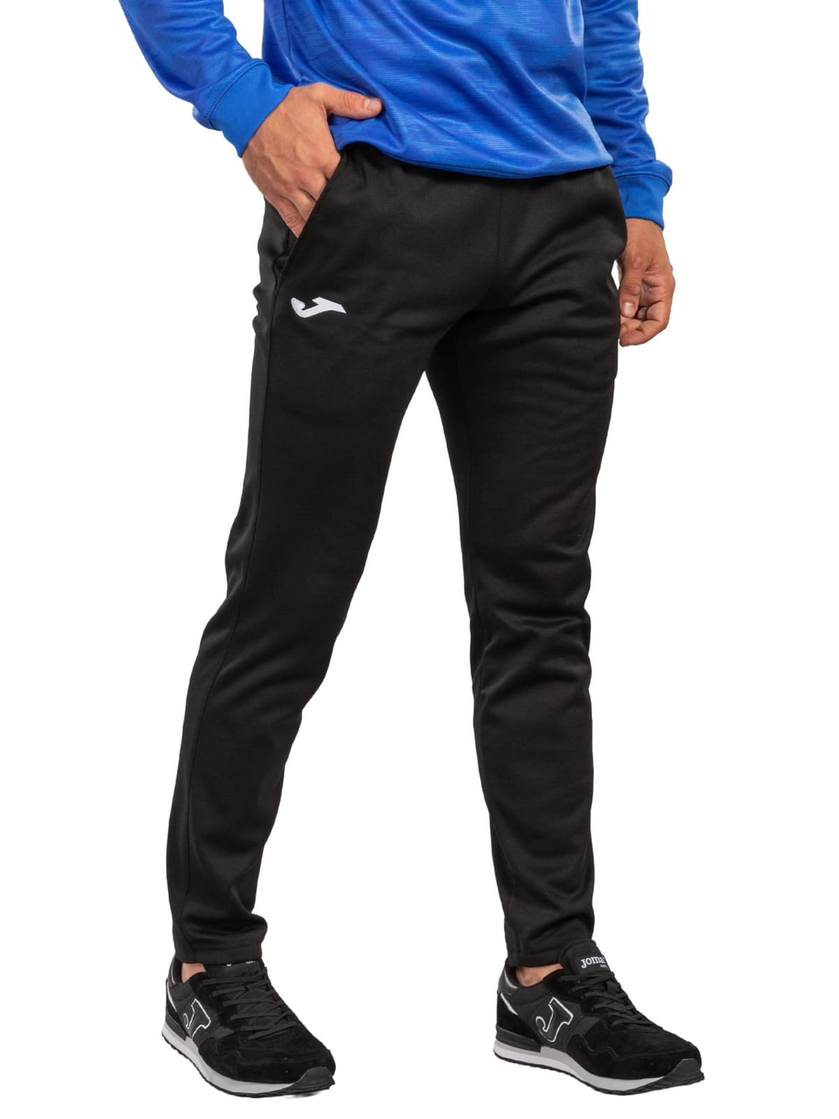 Joma Pantalón Largo Deportivo Hombre, 5XS - 3XL - Bolsillos y Cintura Elástica con Cordón - Cleo II