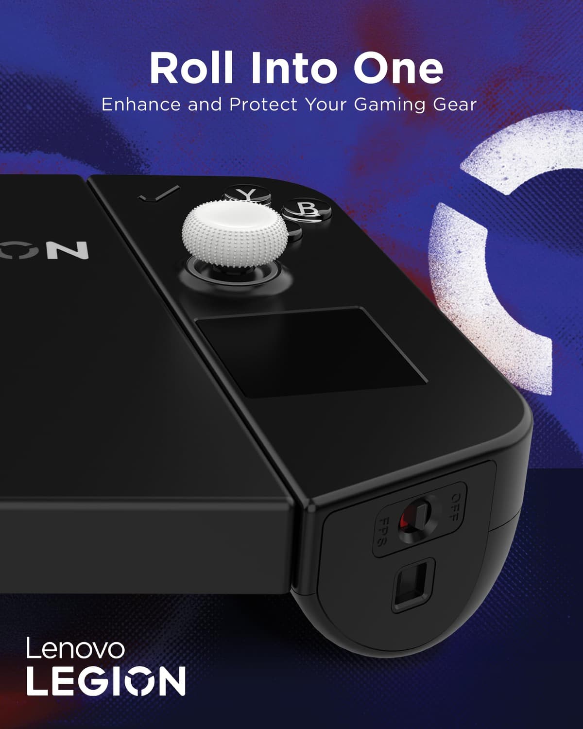 Lenovo Tapas para Joystick (6 Piezas, 3 Estilos - Cóncavas, Esféricas, Cilíndricas, Material Silicona) Compatibles con Legion Go 2 y Legion Go S – Color Blanco Glaciar — view 4