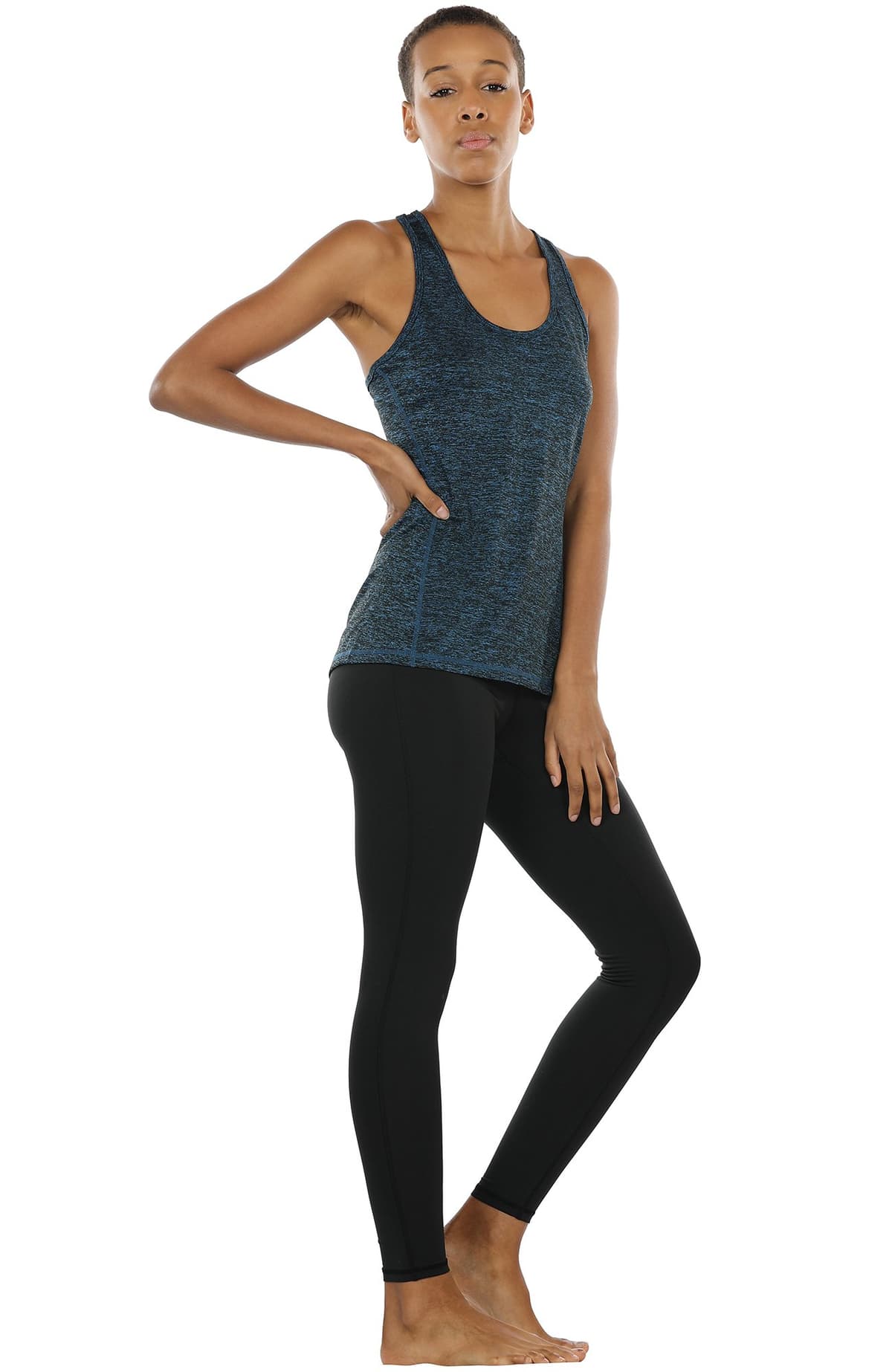 icyzone Camiseta de Tirantes Fitness Deportiva Mujer, Pack de 3 — view 2