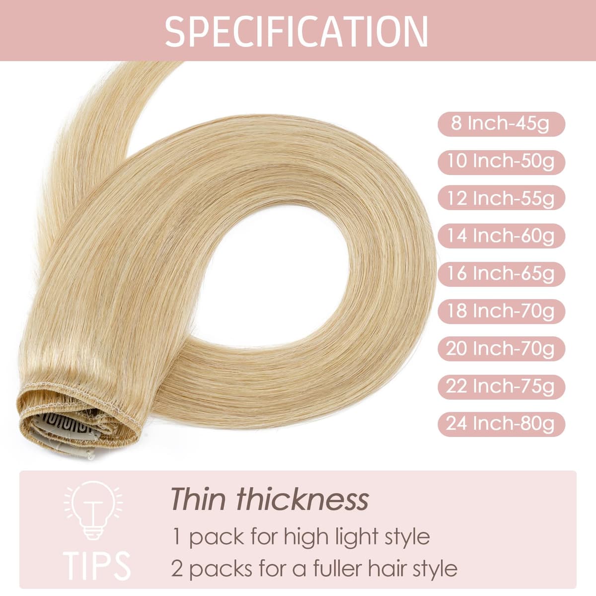 Silk-co 10inch Hair Extensions Clip in Hair Extension Human Hair #04 Medium Brown -Basic Thickness-Thin Weft- 8 Pieces Real Remy Straight Hair Extensions[50g] — view 119