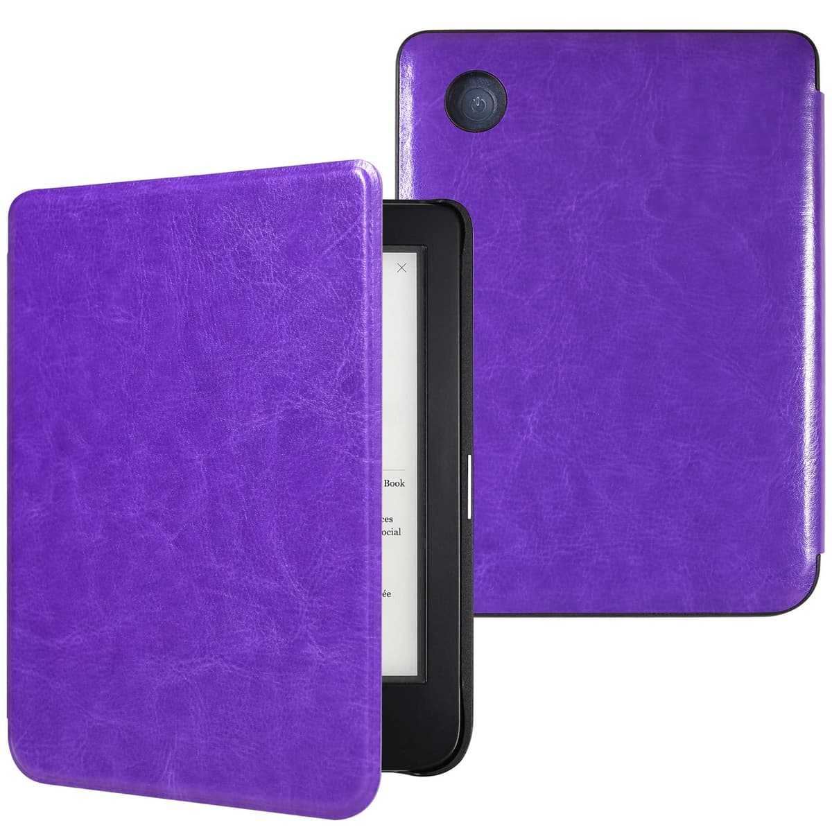 DMluna Funda para Kobo Clara Colour/BW/ 2E, Tolino Shine Colour/Shine 5/4, Cubierta de Cuero PU Premium, Auto Sleep/Wake, Delgada y Ligera, Ajuste Preciso, Verde Agave — view 15