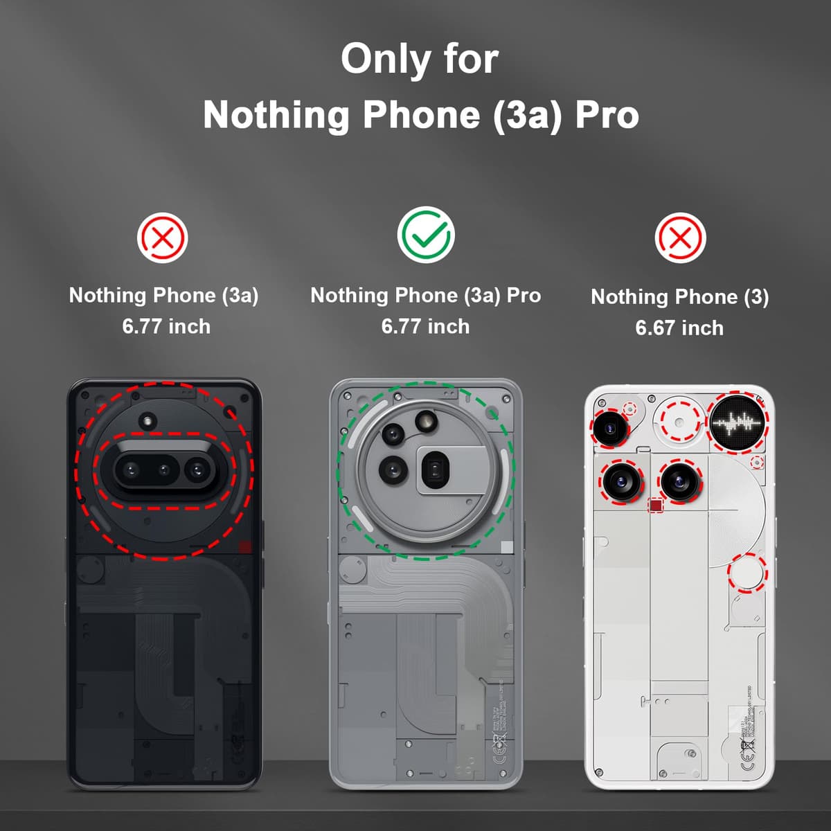 Funda para CMF Phone 2 Pro, Carcasa Antigolpes con Soporte anular metálico, Case Protectora de Grado Militar, Negro — view 911