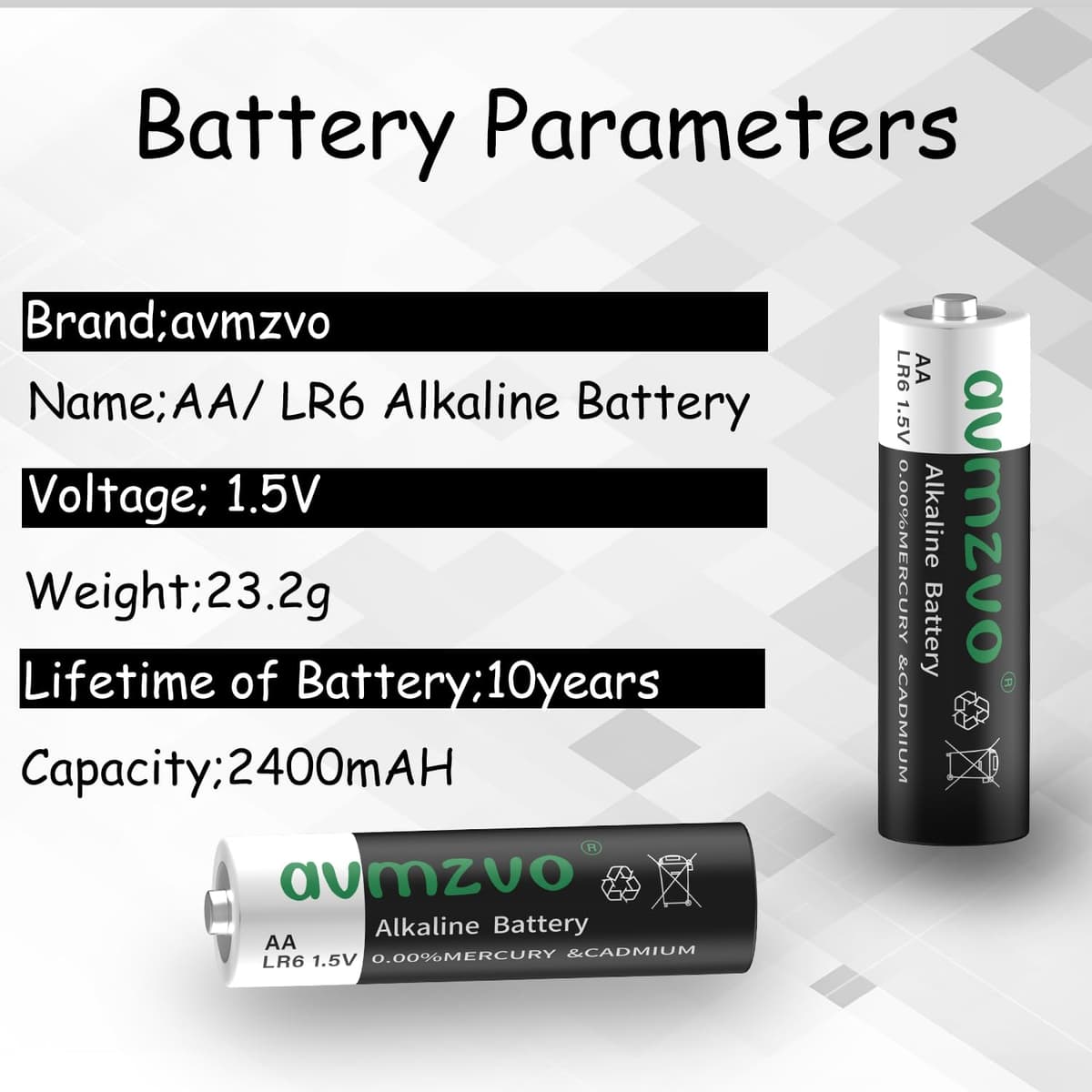 AA Batteries, LR6 Batteries 1.5 V, 60 Units, Alkaline, Long-lasting, Can be Used for Toys, Alarm Clocks and Other Electronic Devices — view 4
