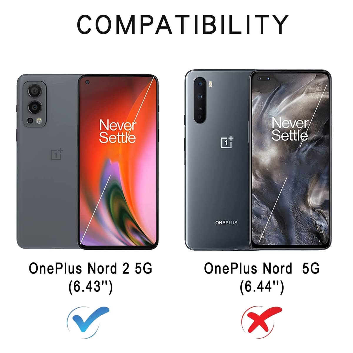 Funda para OnePlus Nord 2 5G, Funda Libro de Cuero con Ranura para Tarjeta y Magnético, Wallet Flip Caso Cubierta Case Carcasa para OnePlus Nord 2 5G (Negro) — view 2