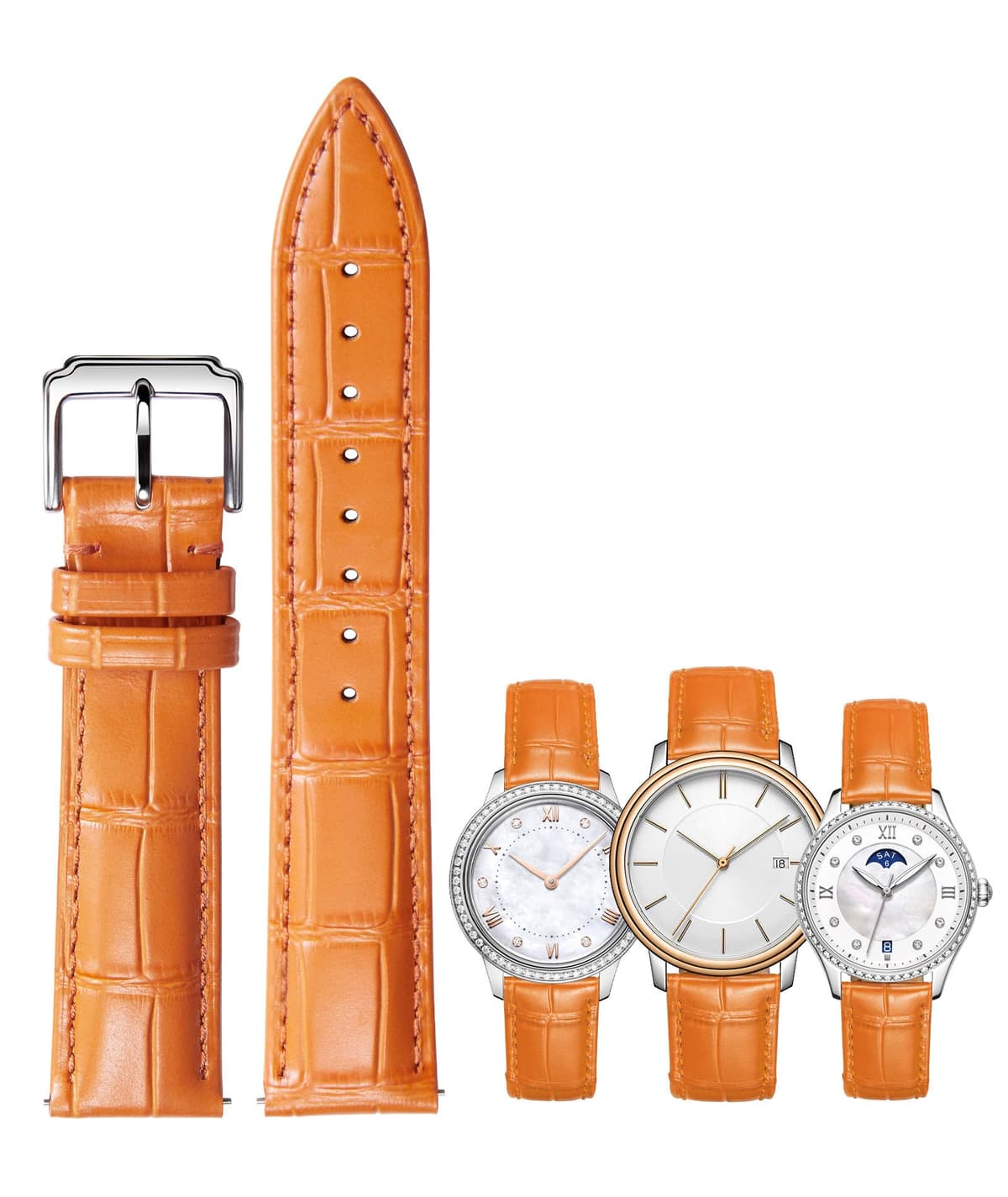 BINLUN Correa Reloj de Piel de Liberación Rápida Correas de Relojes de Cuero de Repuesto para Hombres y Mujeres con 12 Colores (10mm 12mm 14mm 15mm 16mm 17mm 18mm 19mm 20mm 21mm 22mm 23mm) — view 8