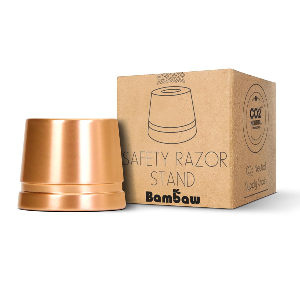 Bambaw Single Blade Razor for Women, Metal Safety Razor Women for a Luxurious Wet Shave Experience, Ideal for of All Skin Types, Suitable for Full Body, No Blade Included (Rose Gold) — view 13