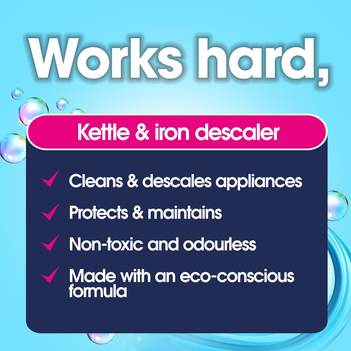 Ecozone Kettle & Iron Descaler | Easy Use Sachets | Powerful Limescale Removal — view 5