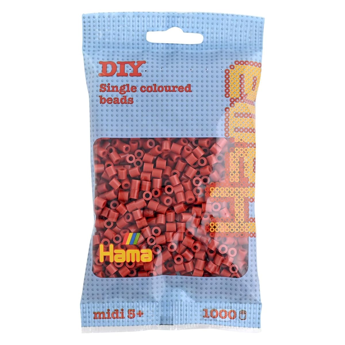 HAMA Bolsa de perlas | Aprox. 1000 cuentas midi fusibles para manualidades y mosaicos | Perlas de fusión para niños creativos 5+ | Juego de arte y decoración | Beige — view 38