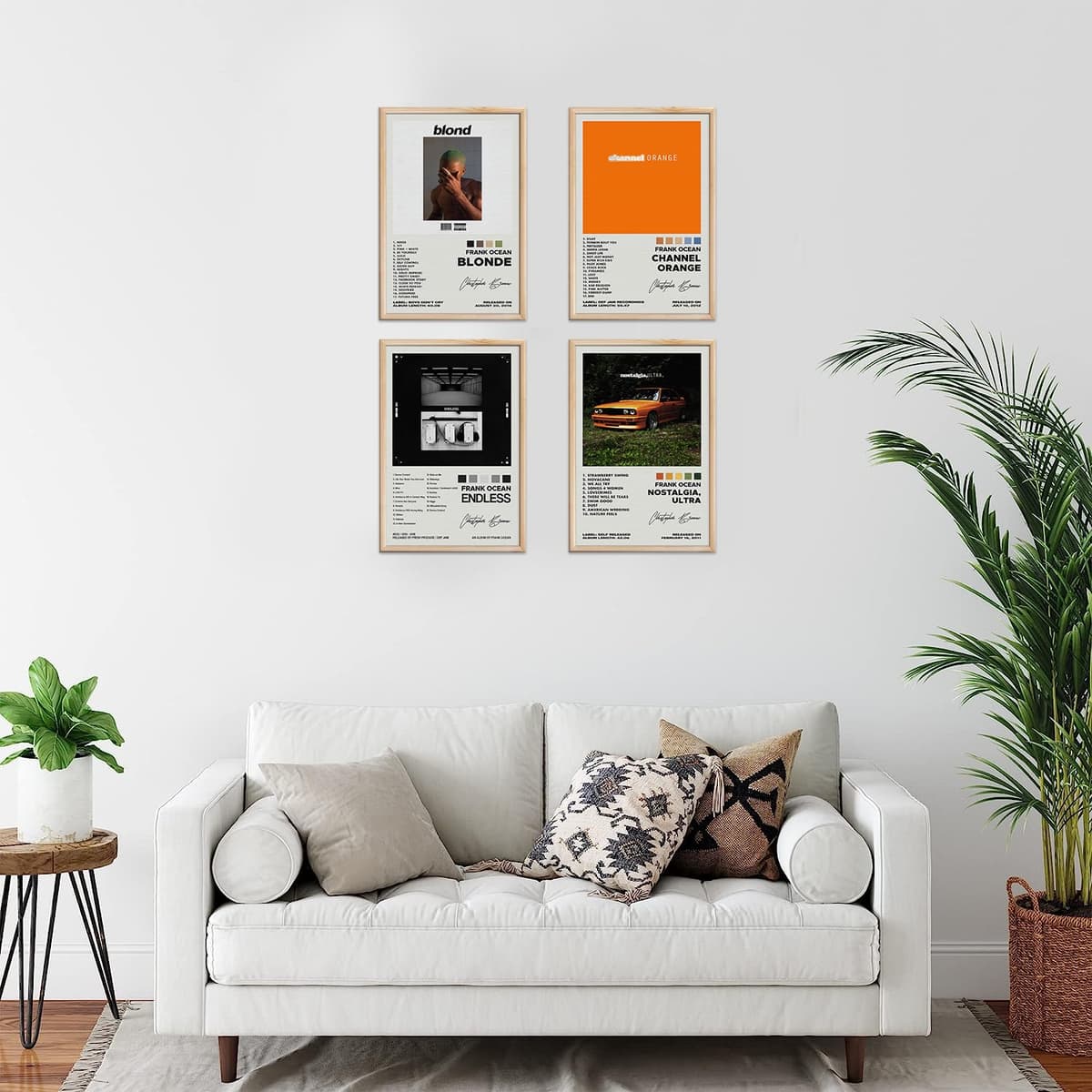 Frank Ocean Signed Limited Album Cover Posters - Canvas Wall Art HD Prints Set of 4 for Teen and Girls Dorm Decor - 8x12 inch Unframed — view 5