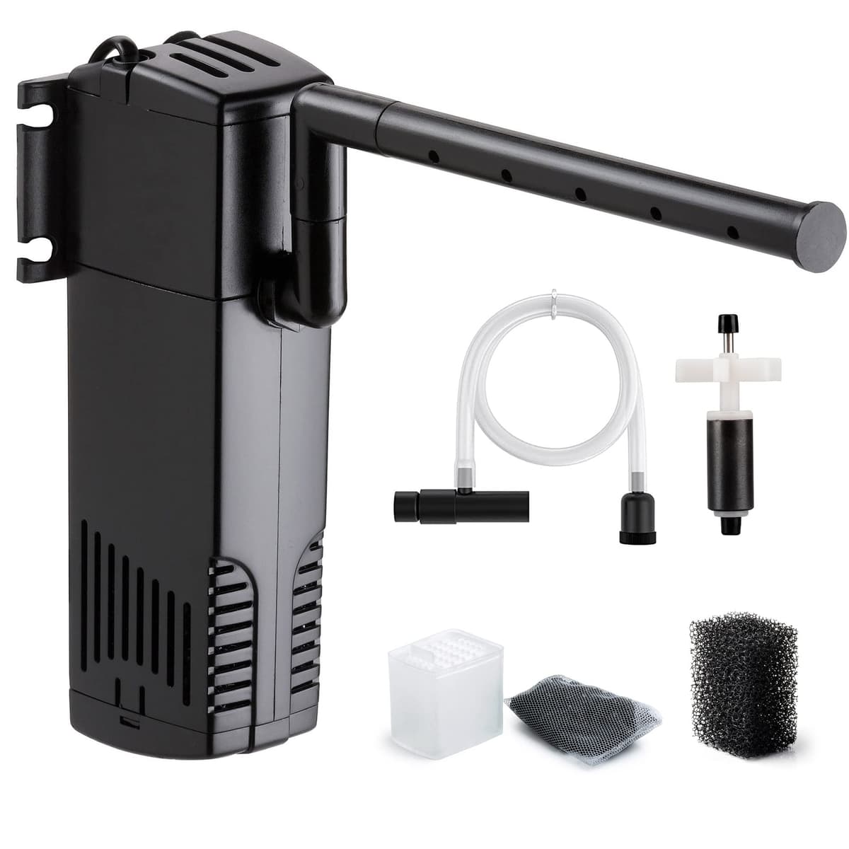 NICREW Filtro para Acuario 40 L, Filtro Acuario Interno con Carbón Activado de Flujo 200 L/H, Filtros Internos para Acuarios, 5 W — view 11