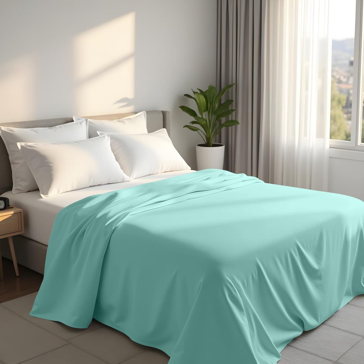 Utopia Bedding - Flat Sheet Double - Easy Care Soft Brushed Polyester - Microfiber Fabric - Wrinkle, Shrinkage, and Fade Resistant - White — view 22