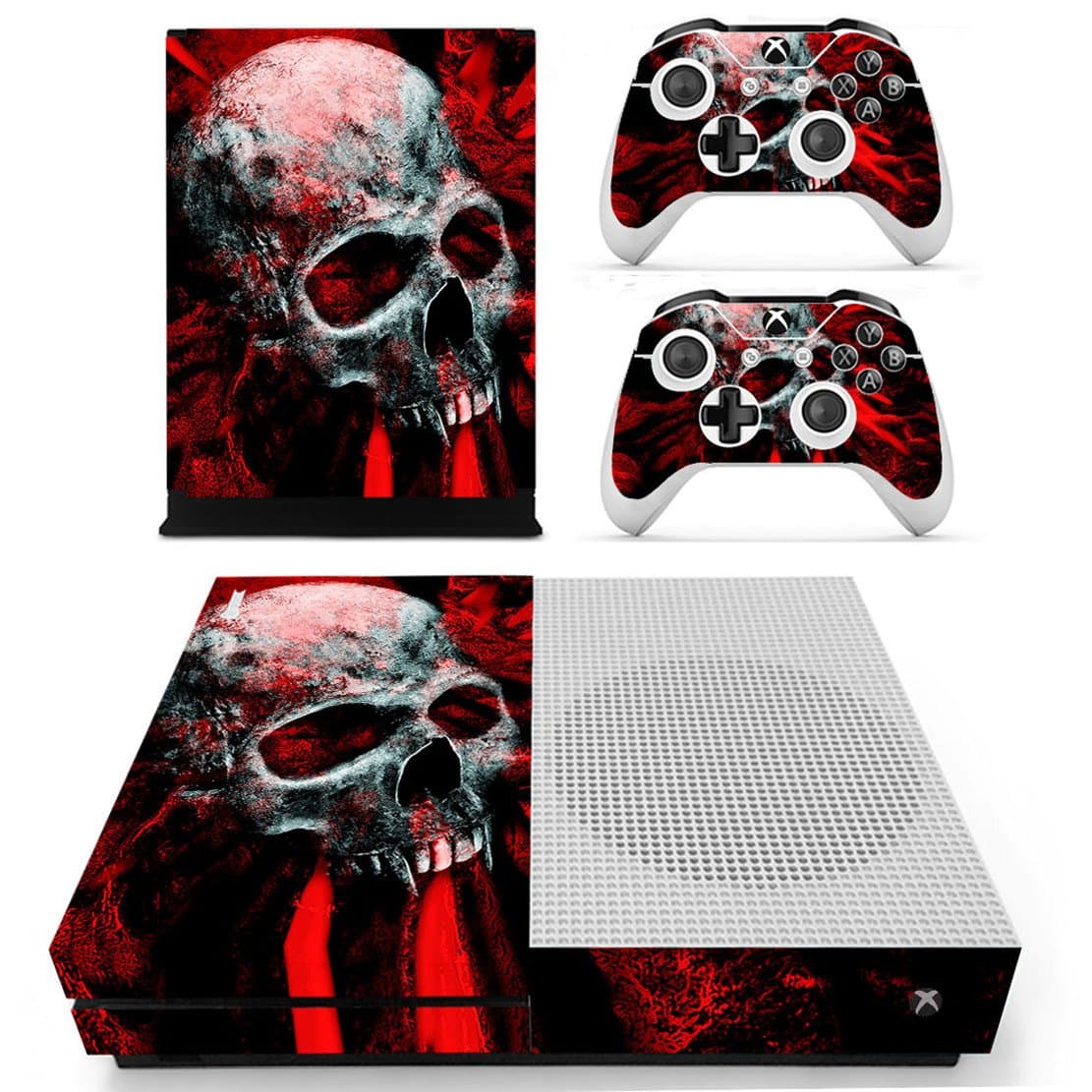 DOTBUY Vinyl Decal Full Body Skin Sticker For Microsoft Xbox One S Console And 2 Controllers And Kinect 2.0 (All White) — view 20