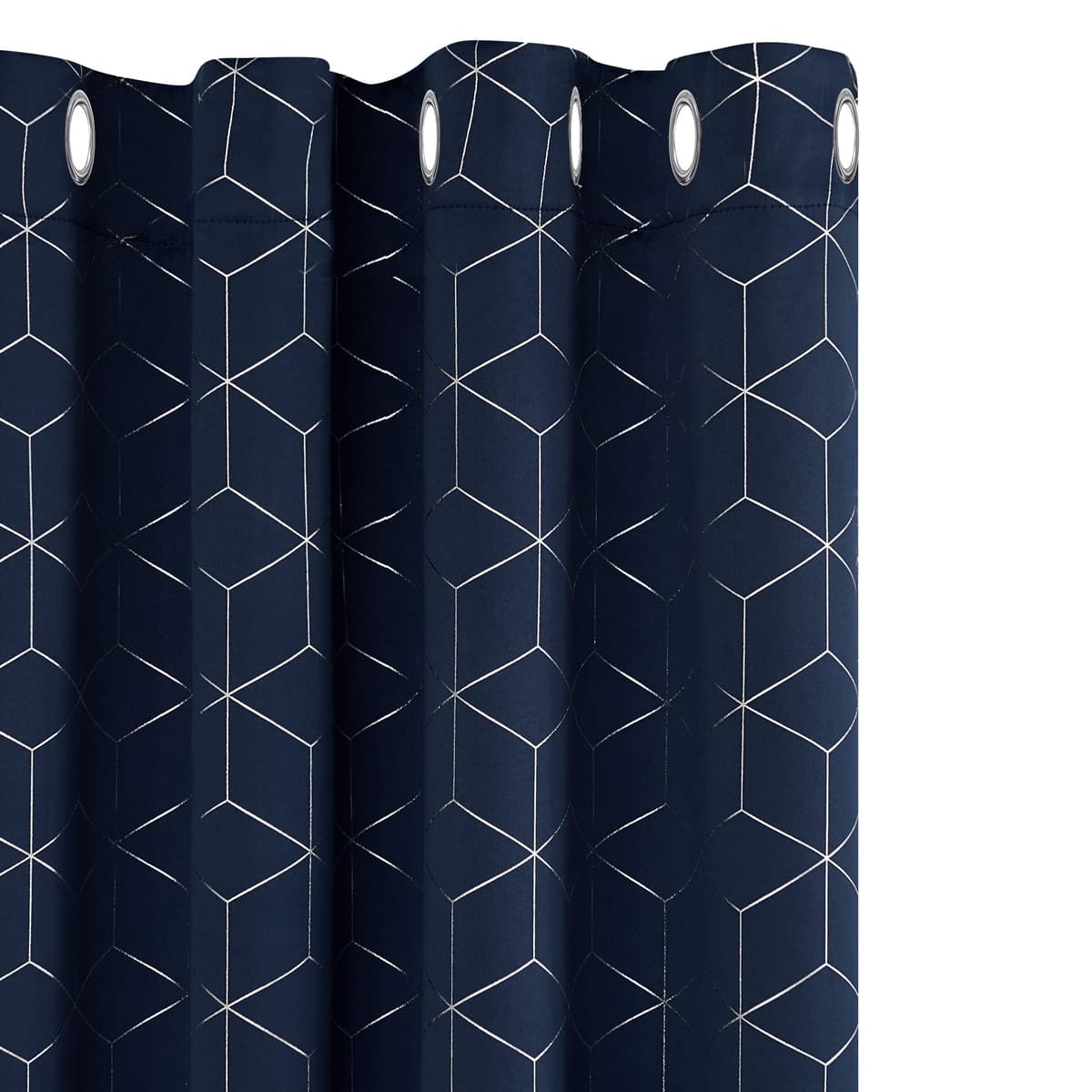 Deconovo Blackout Curtains, Modern Sky Blue Curtains for Living Room, Thermal Curtains, Ring Top Curtains, Noise Isolating, 46" W x 72" H, Set of 2 — view 17
