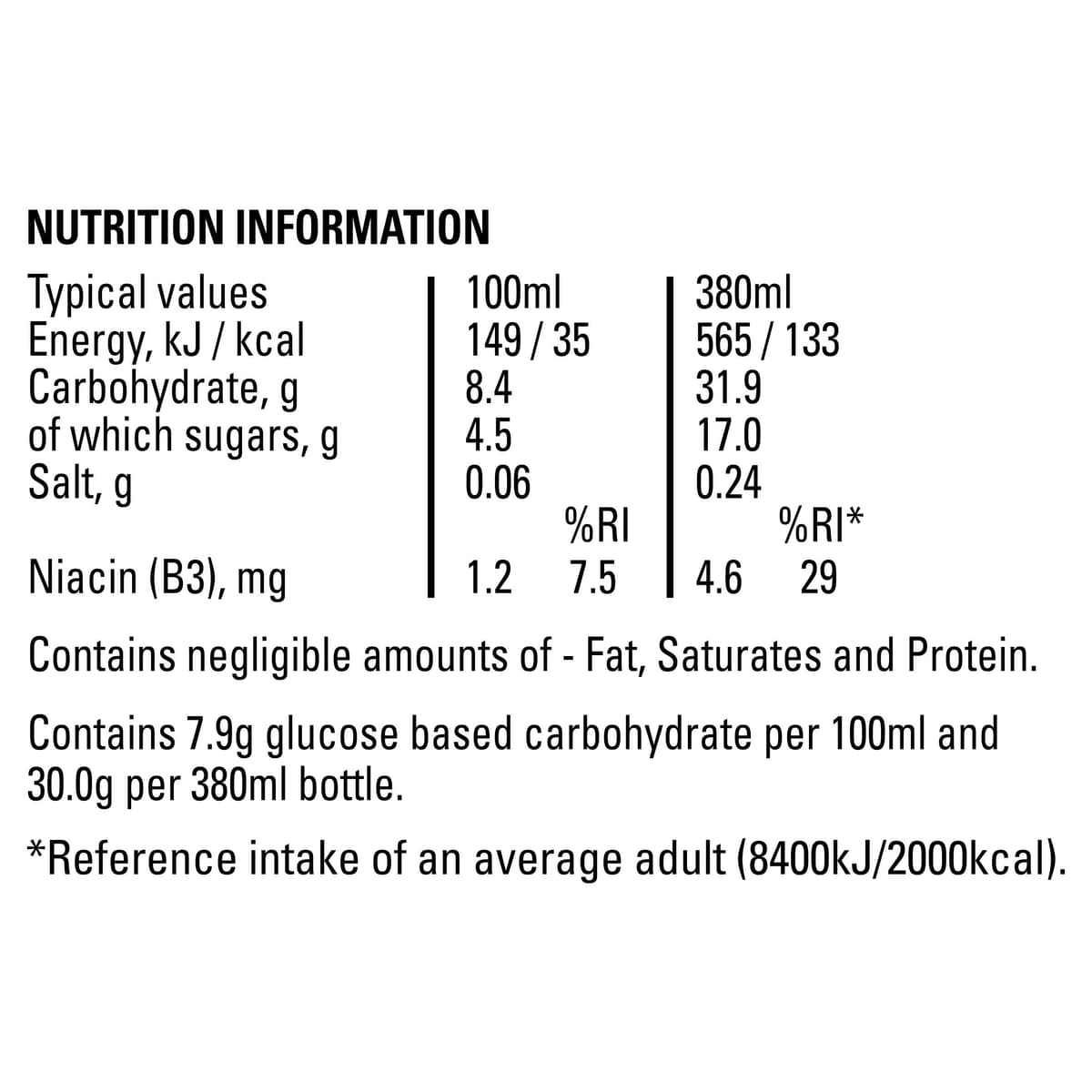 Lucozade Energy Orange 380ml (Pack of 4) — view 2