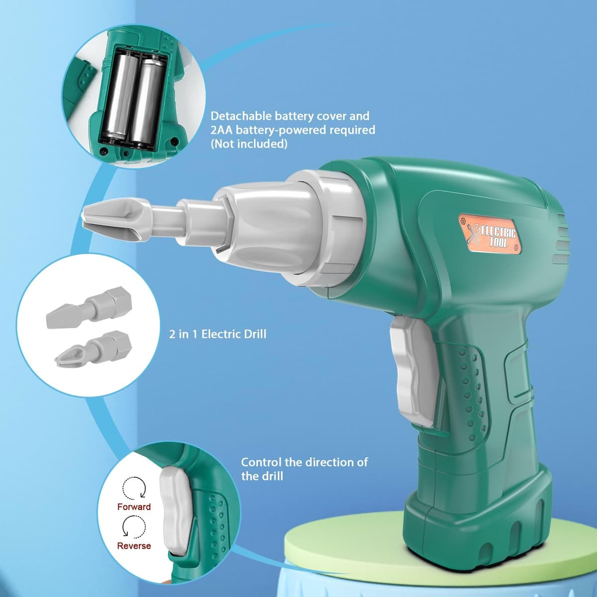 Dreamon Dinosaurios Juguetes para Niños 3 4 5 6 7 Años con Caja de Almacenamiento Taladro Eléctrico Construccion Juguete Dducativos Regalos para Niños Niñas