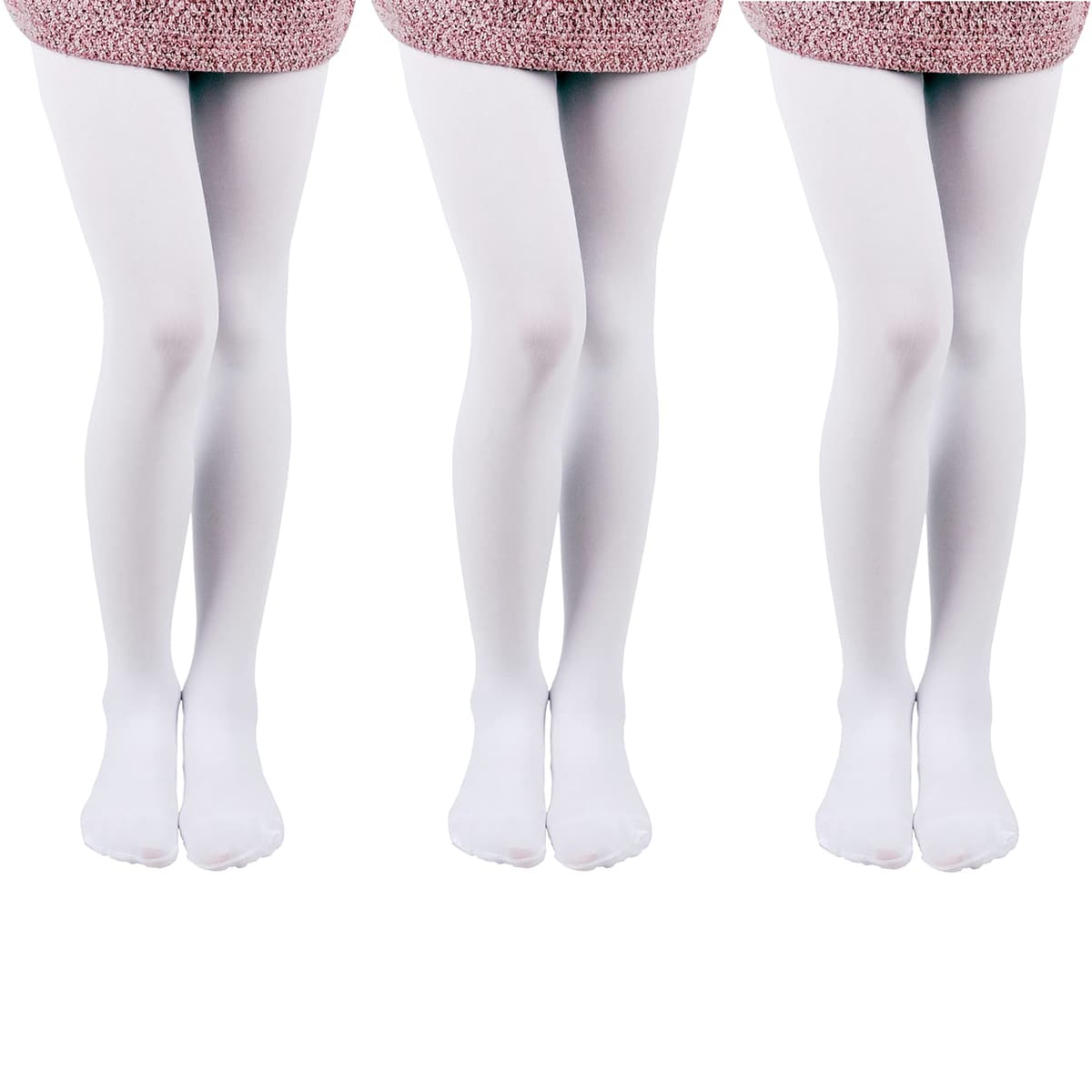 EVERSWE 3-Pack Girls Microfiber Tights Multiple Colors — view 11