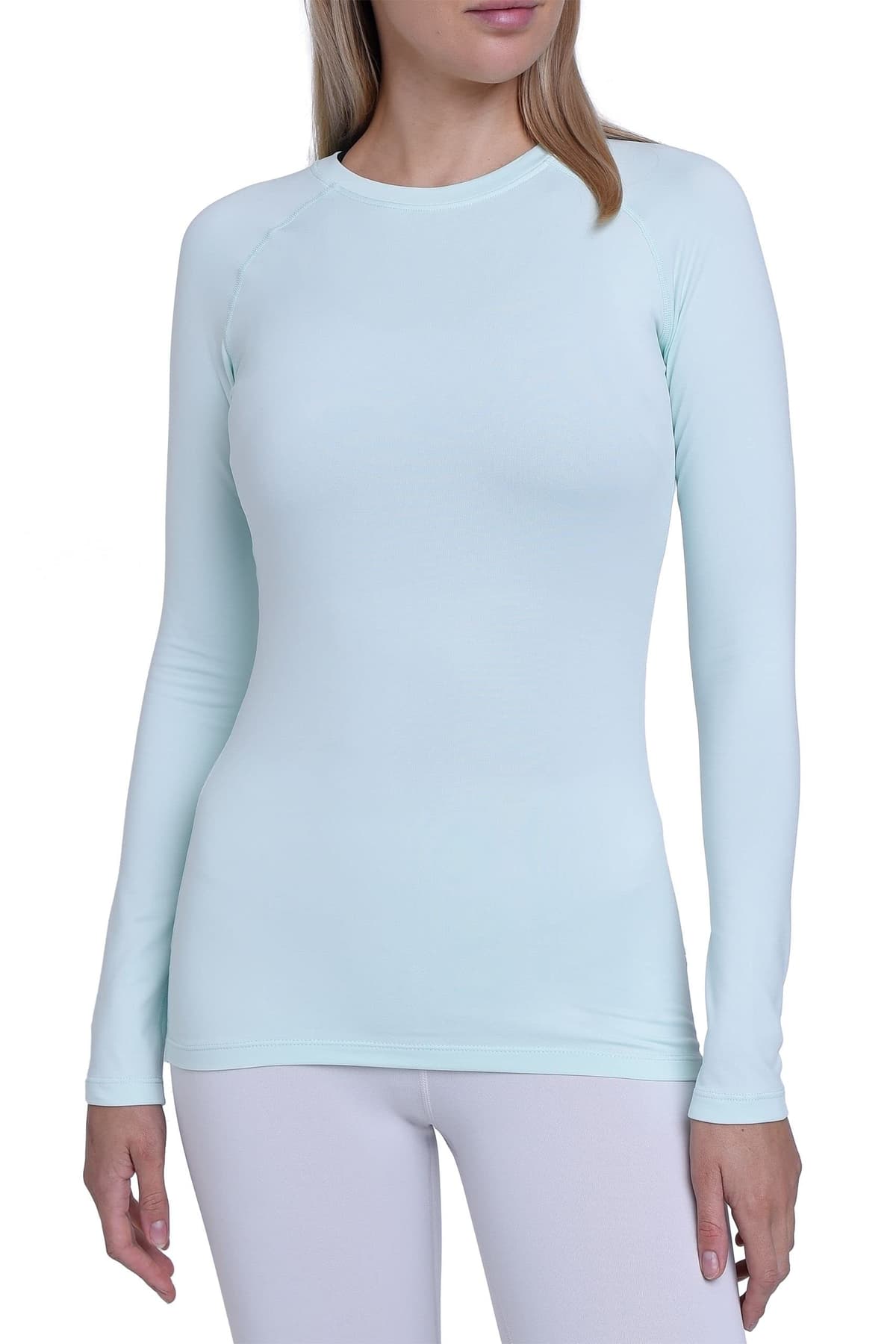 TCA Camiseta Termica Mujer Ajustada - Camiseta Térmica Mujer Manga Larga con Tecnología SuperThermal - Camisetas Termicas Compresión de Manga Larga para Running Gym Ciclismo — view 11