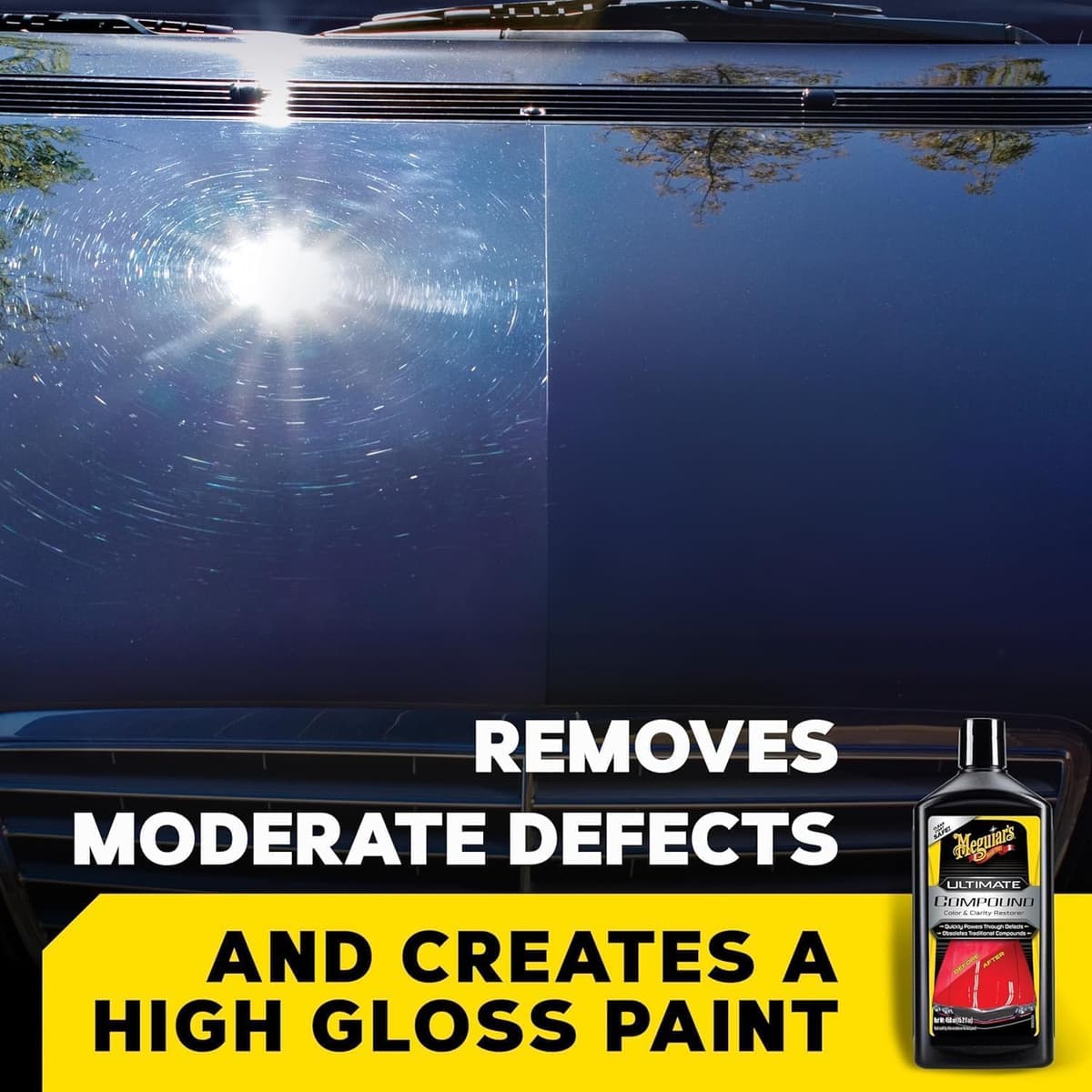 Meguiar's Ultimate Compound Colour & Clarity Restorer 450ml for Hand or Machine Polisher Application - G17216EU (Packaging may vary) — view 2