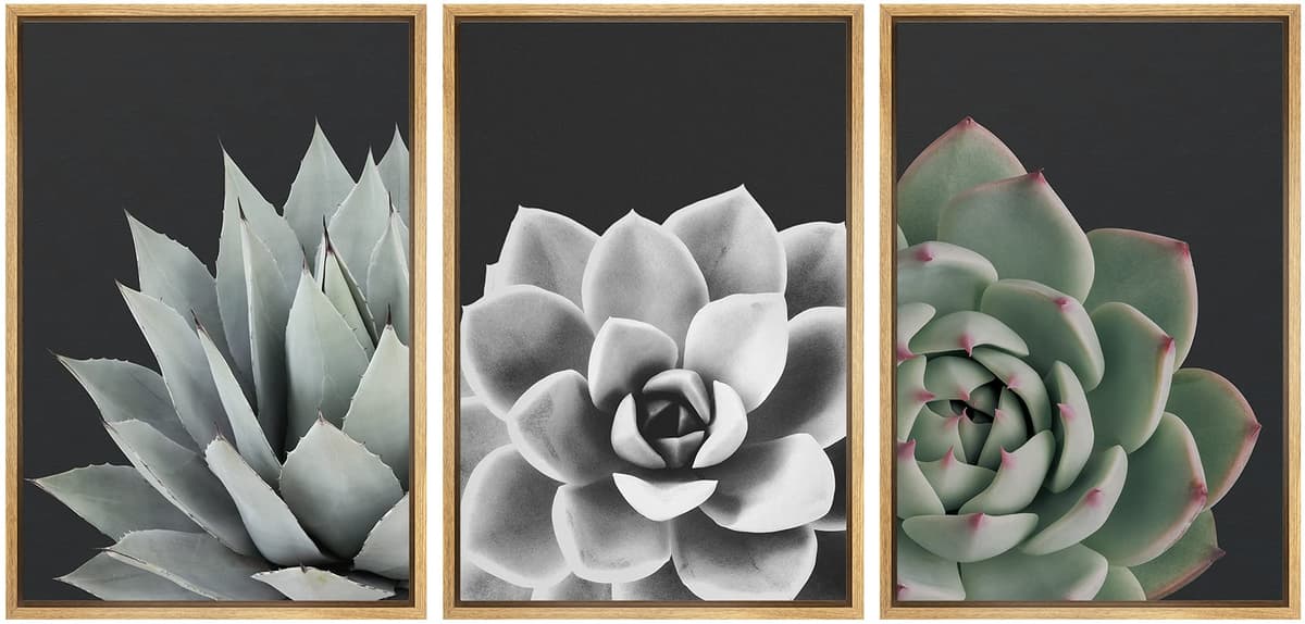 SIGNWIN Framed Canvas Print Wall Art Set Coastal Serenity Abstract Seaside Illustrations Modern Art Decorative Rustic Calm/Zen for Living Room, Bedroom, Office - 24"x36"x3 Natural — view 54