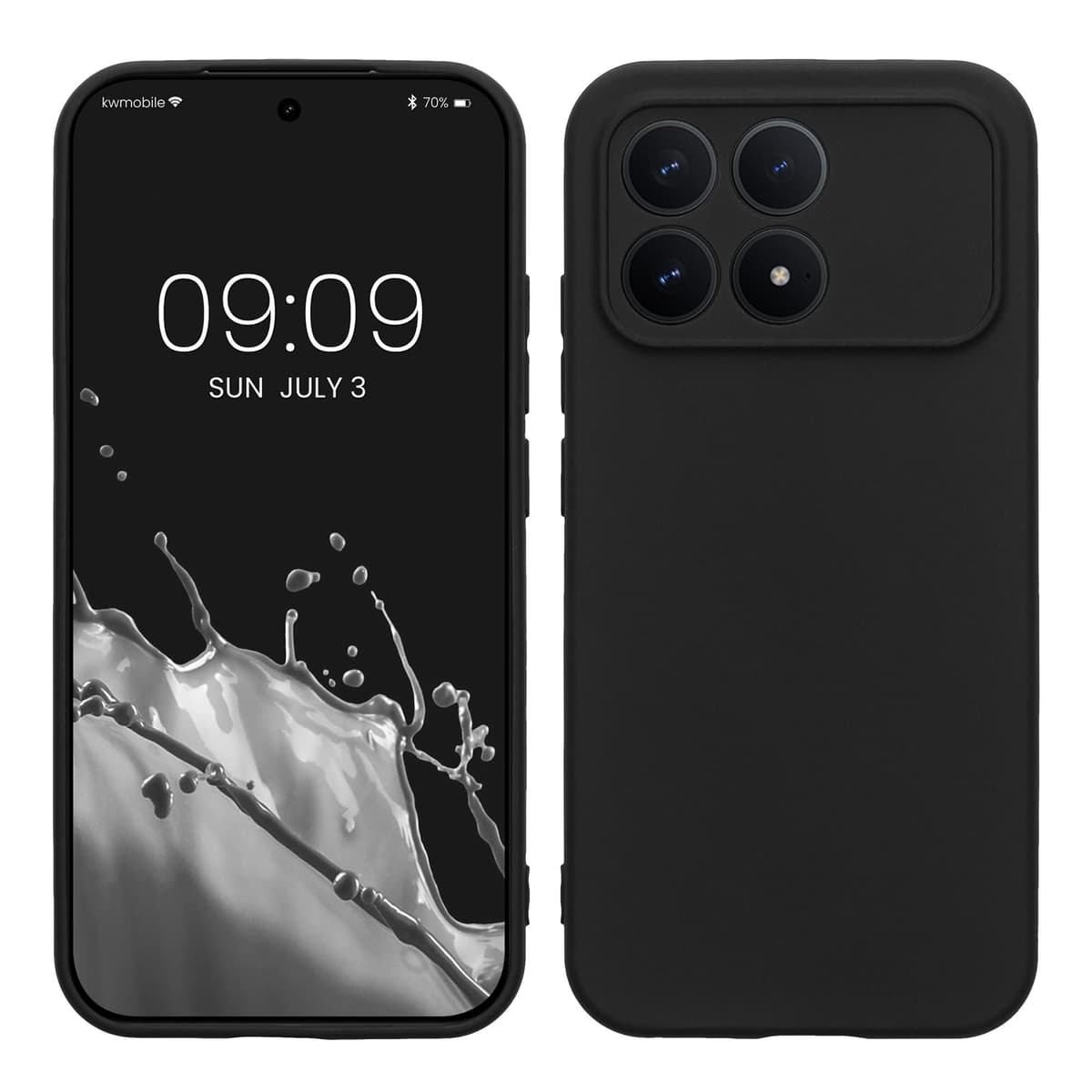 kwmobile Carcasa Compatible con Xiaomi Redmi Note 14 Pro 5G / Poco X7 Funda - Funda Ultrafina de TPU con Bordes elevados - Lavanda Metalizado — view 109