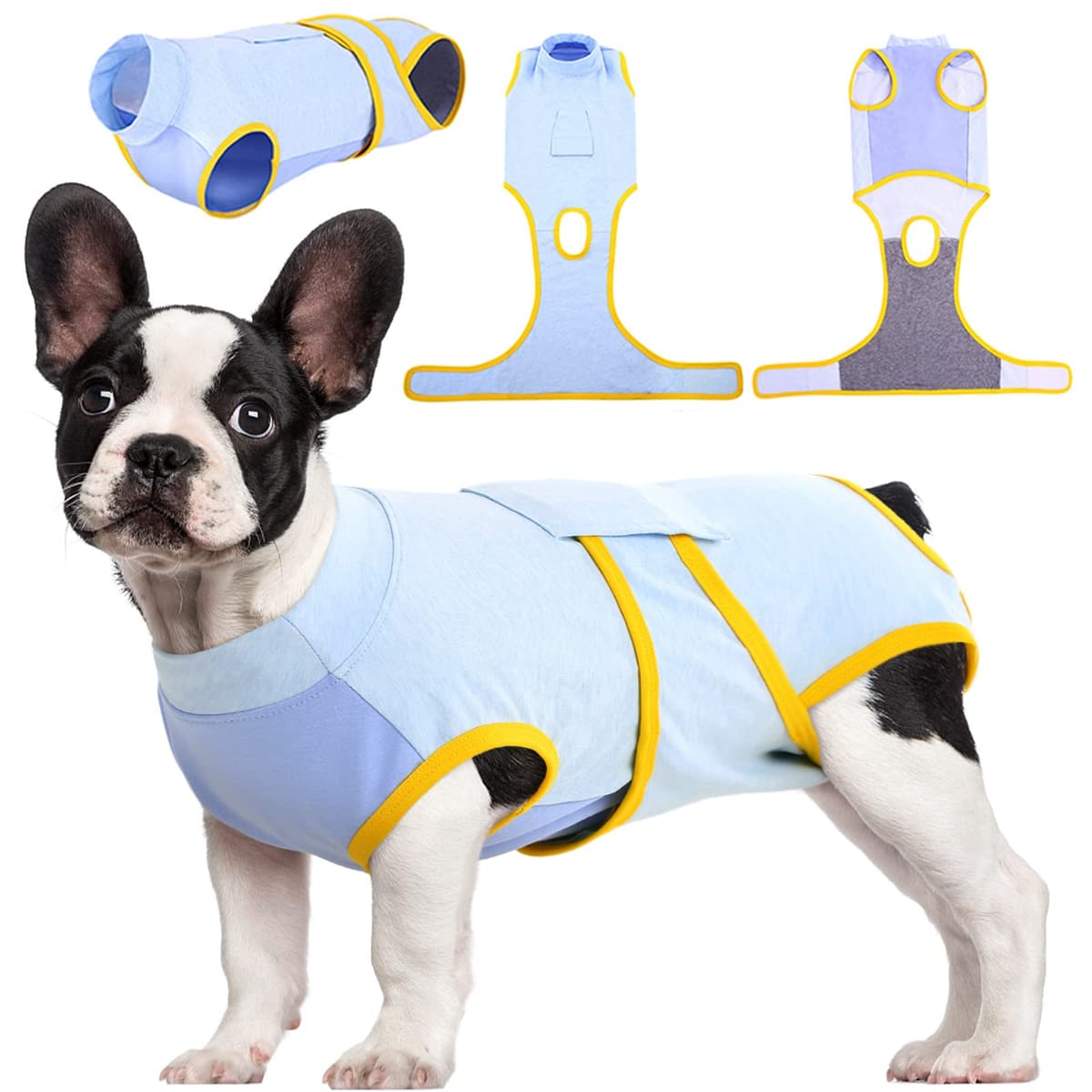 Kuoser Traje de recuperación de Perro para Hombre/Mujer, Camiseta para Cachorros después de la cirugía, Alternativa de Cuello electrónico para Mascotas pequeño, Mediano y Grande — view 14