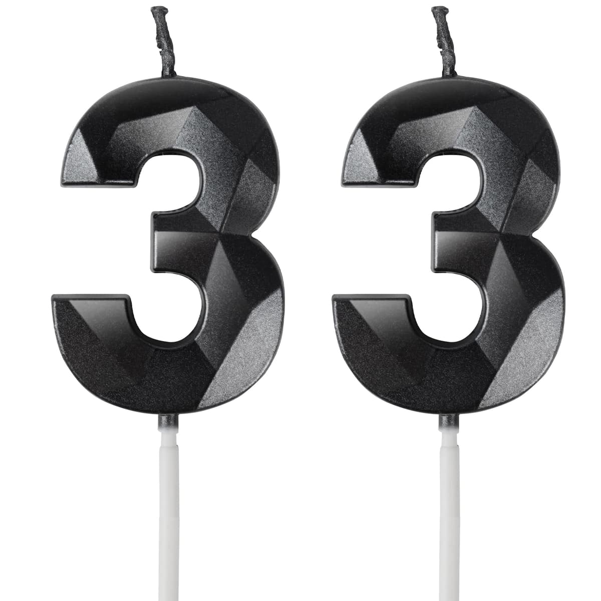 Yiran 50th Birthday Candles, Gold Number 50 Happy Birthday Candles, Cake Topper Decorations for Birthday Party, Wedding Anniversary Celebration Supply — view 14