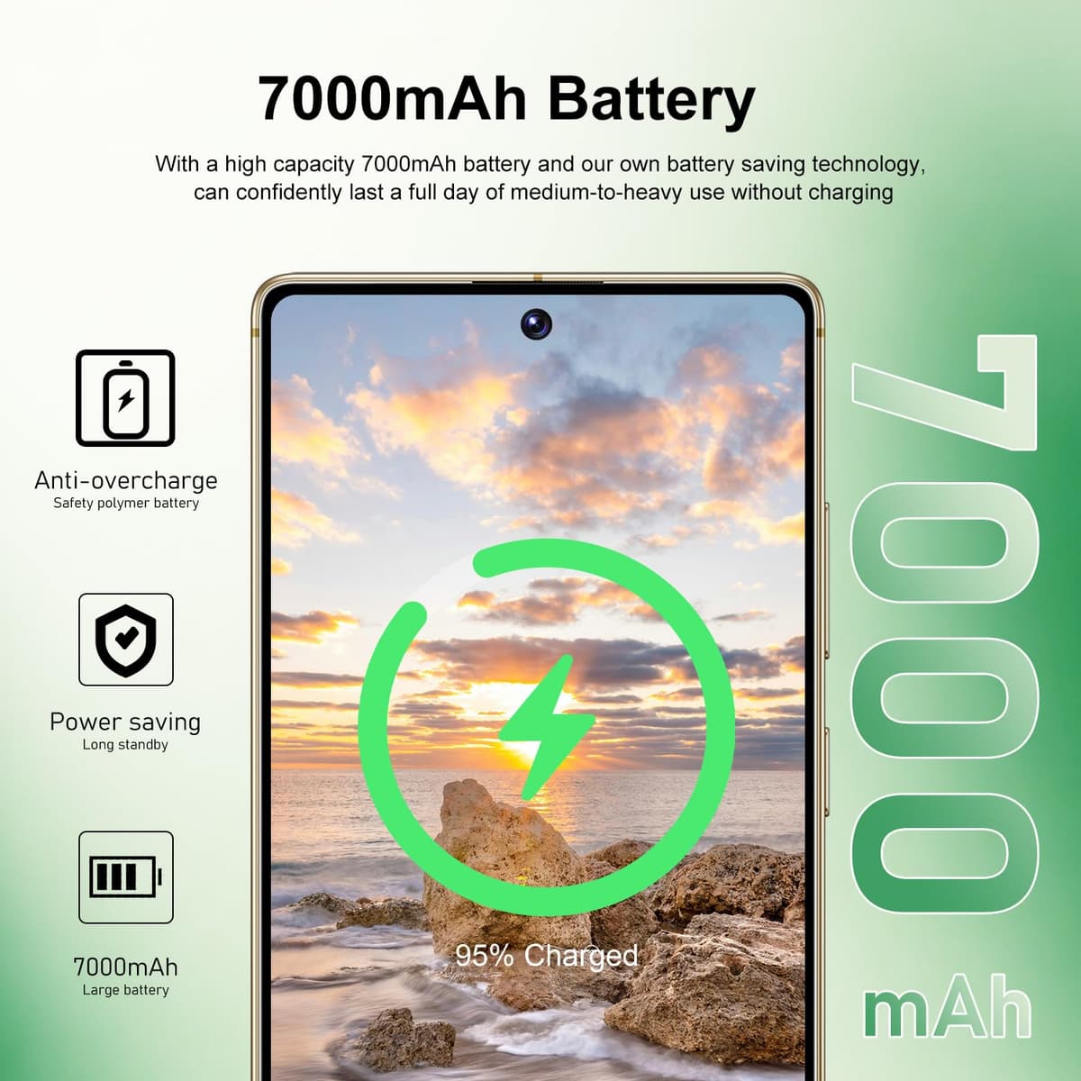 I26 Ultra Unlocked Cell Phone,Built in Pen, Smartphone Battery 7000mAh,6.99" HD Screen Unlocked Phones, 68MP+108MP, 12+512GB 5G The Phone Android 15, Face ID/Fingerprint Lock/GPS (Rose Gold, 12+512) — view 4
