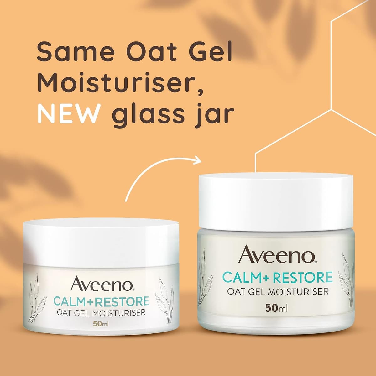 Aveeno Face Calm+Restore Oat Gel Moisturiser (1x 50ml), Face Moisturiser to Instantly Soothe and Replenish the Skin's Moisture Barrier, Intensely Nourishing Day Cream, Suitable for Sensitive Skin — view 7