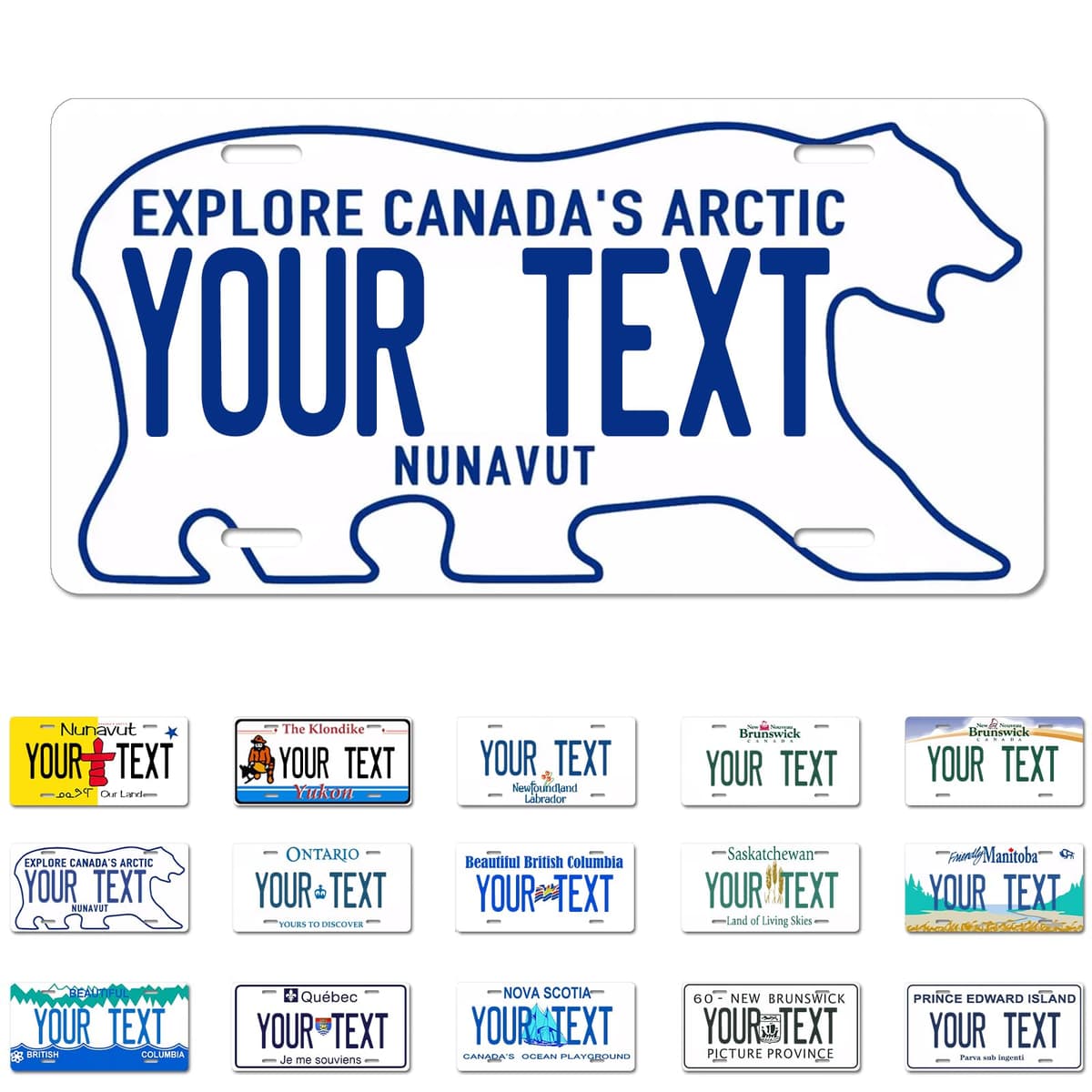 Alberta License Plate, 6"×12" Custom License Plate — view 7