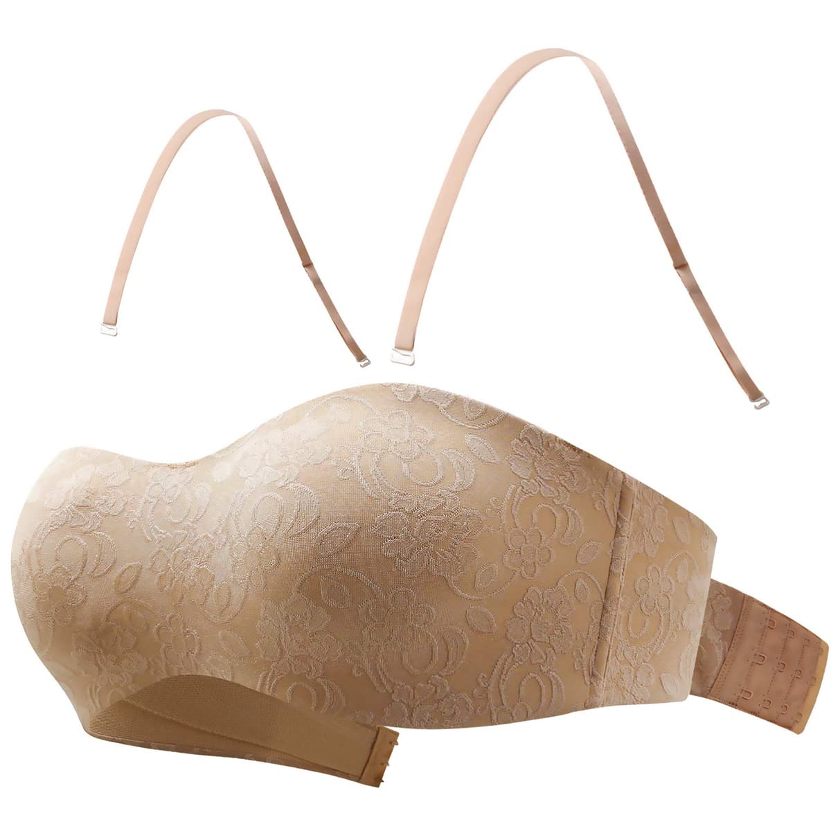 MELENECA Women's Strapless Minimizer Multiway for Large Bust Unlined Seemless Underwire Bandeau Bra — view 14