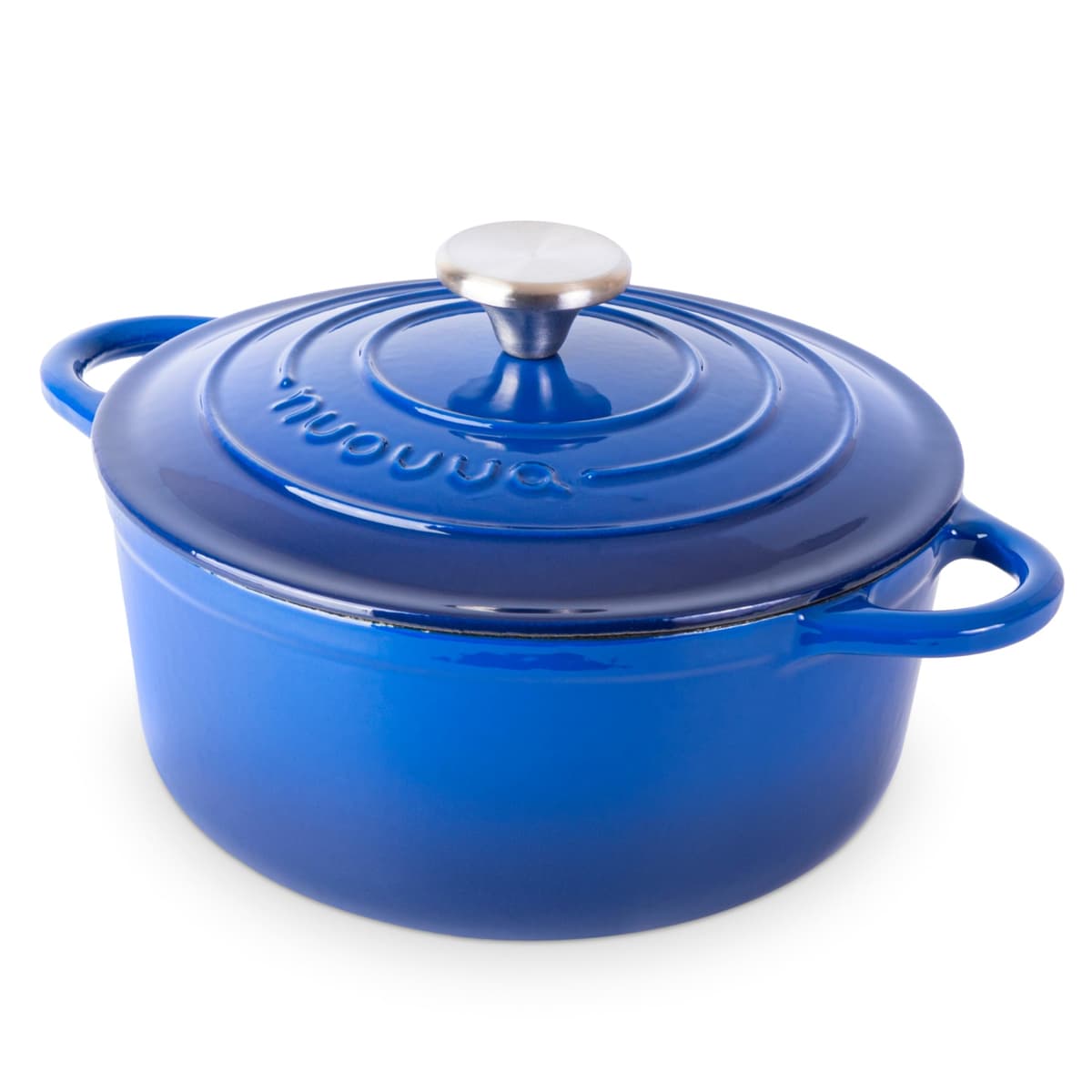 Nuovva Enamelled Cast Iron Dutch Oven Pot with Lid – 5 Quart Casserole Dish – Ceramic Dutch Oven for Bread Baking, Roasting, Braising & Stews – Oven Safe up to 500°F – 24cm Orange — view 19