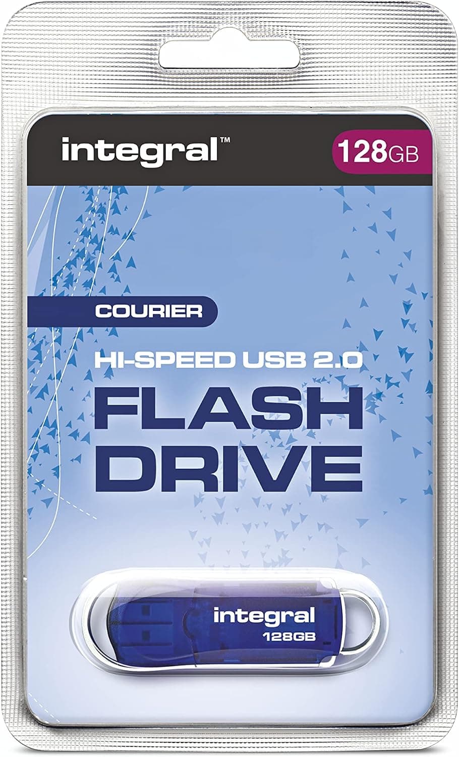 Integral 128GB USB 2.0 Flash Drive Courier Blue — view 3