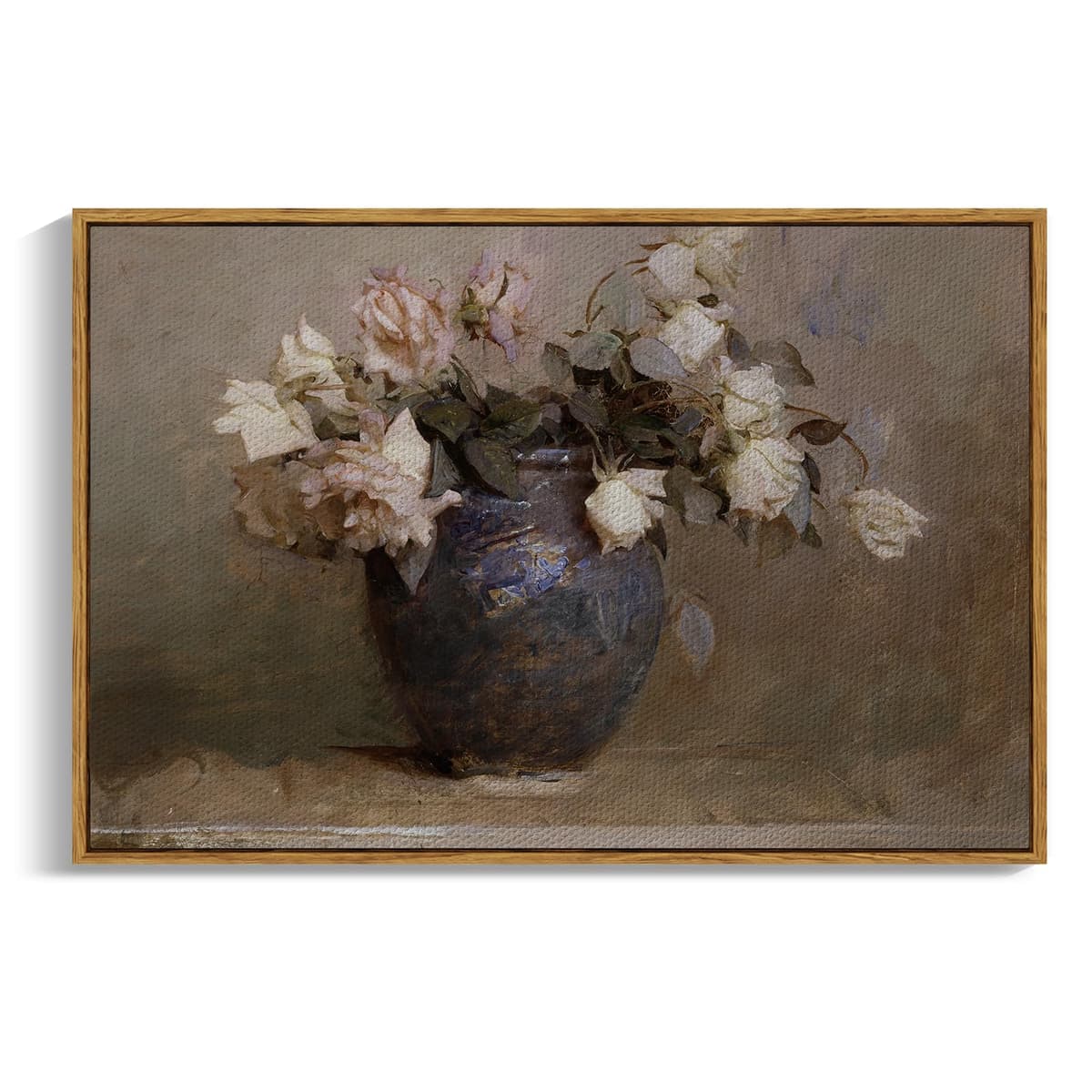 InSimSea Framed Canvas Wall Art, Meadow with Flowers Painting, Landscape for Living Room, Bedroom, Home, Bathroom Decor, 8x10 — view 89