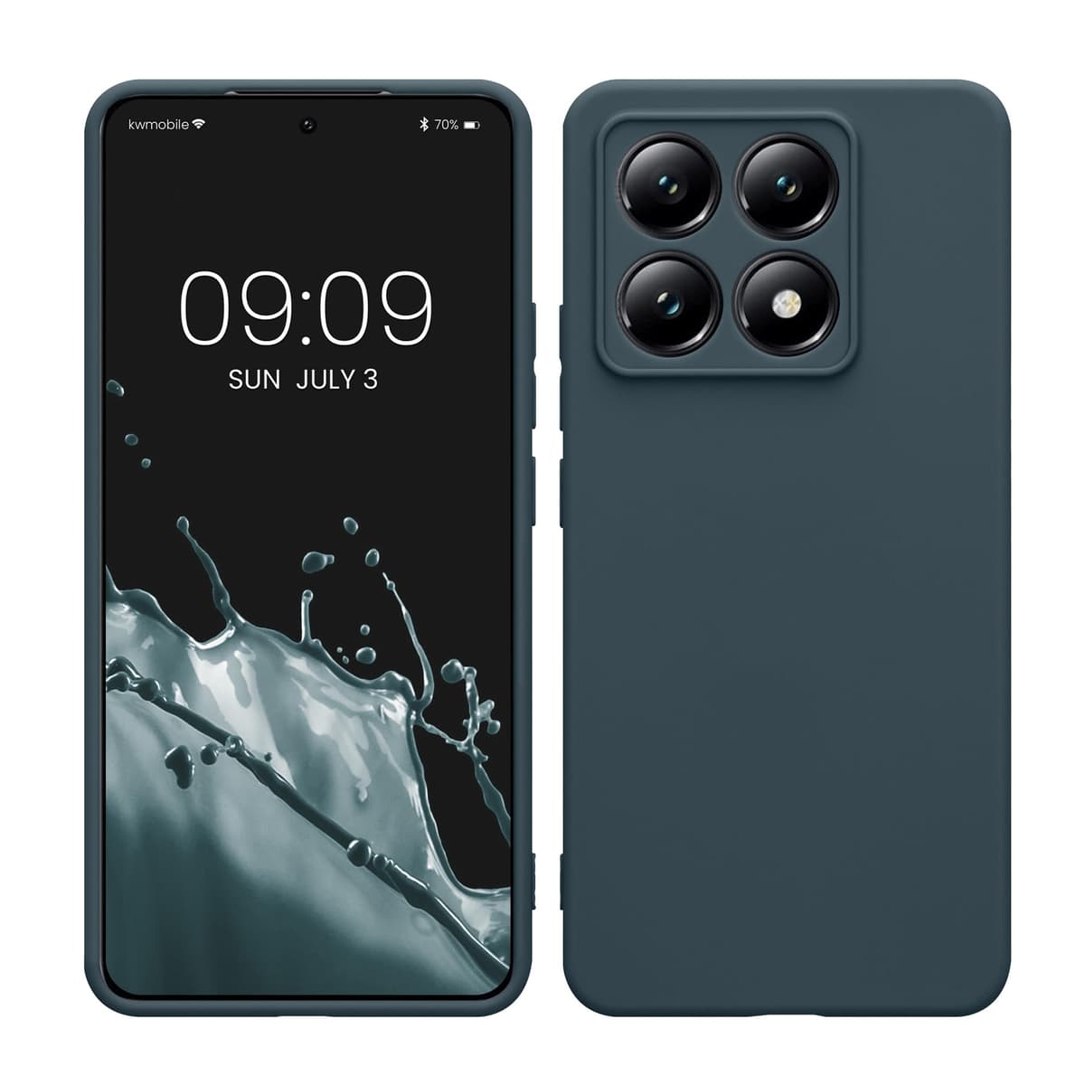 kwmobile Carcasa Compatible con Xiaomi Redmi Note 14 Pro 5G / Poco X7 Funda - Funda Ultrafina de TPU con Bordes elevados - Lavanda Metalizado — view 139