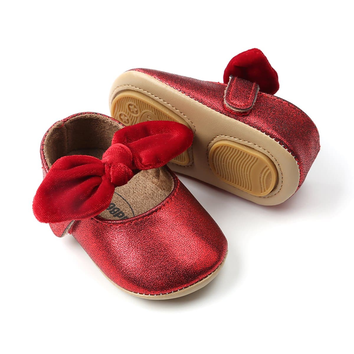RVROVIC Baby Girl Moccasins Infant Princess Sparkly Premium Lightweight Soft Sole Prewalker Toddler Girls Shoes — view 32