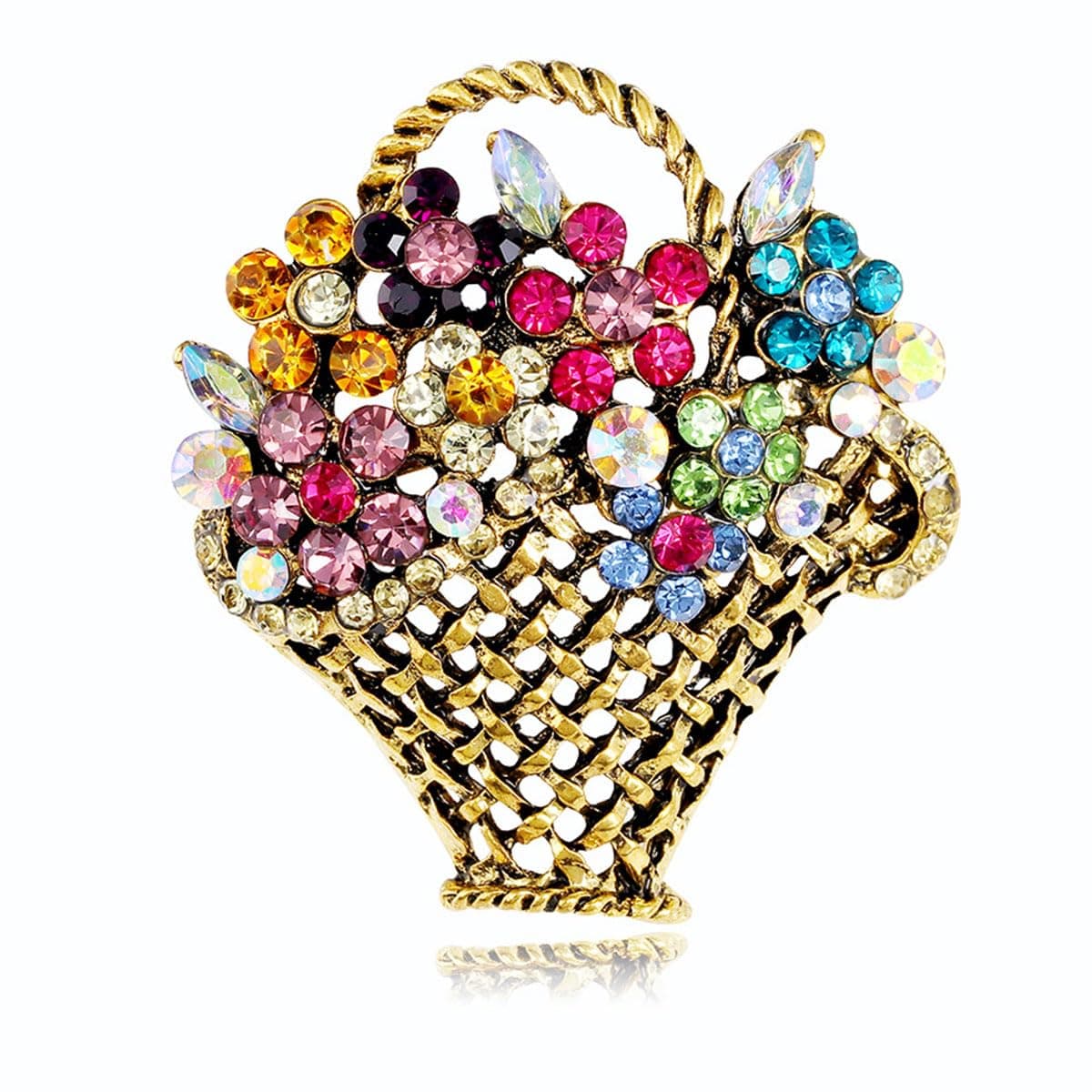 FAIRYGATE Anti Exposure Fixed Brooches Women Unisex Vintage Rhinestone Office Party Brooch Pins Lapel Pin Dress Suit Accessories Boutonniere — view 29