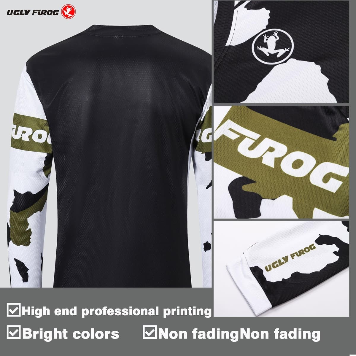 UGLY FROG Downhill Jersey Mens Bike Wear Rage Cycling/Motocross Clothes Mountain Bike Shirt MTB BMX — view 47