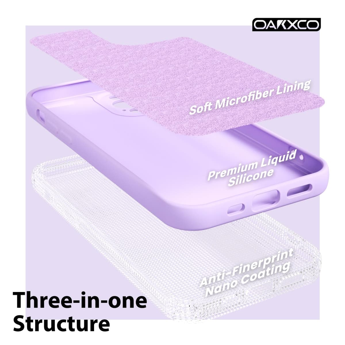 oakxco for iPhone 17 Pro Max Phone Case Liquid Silicone, Cute Thin Slim Grip Soft Rubber Gel for Women Men, Smooth Matte TPU Plain Solid Color Girly Simple Case with Camera Cover, Light Pink — view 501