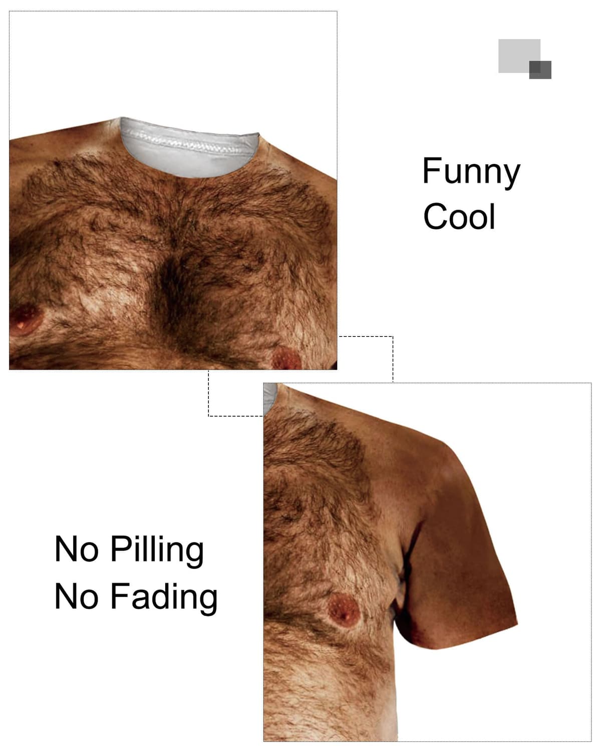 RAISEVERN Camiseta Hombre 3D Personalizadas Divertidas Estampada Camisetas Horteras Fiesta Regalo, S-XXL — view 4
