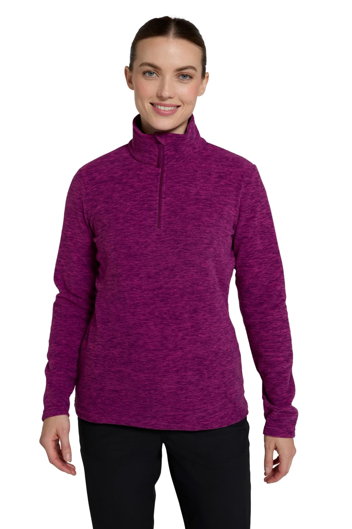 Mountain Warehouse Camber Half Zip Women's Fleece - Lightweight, Warm & Cosy Half Zip Sweatshirt - Best for Spring Summer, Camping, Outdoors, Travelling & Hiking — view 37