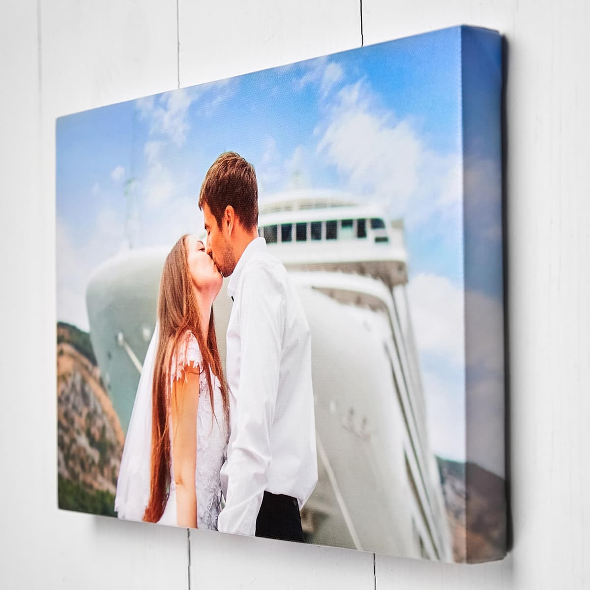SwiftprintUK Personalised Canvas Photo Prints Your Photos on Canvas Framed, Gallery Wrapped – Perfect for Home Pictures, Decor and Gifts 61x41cm (24x16in)