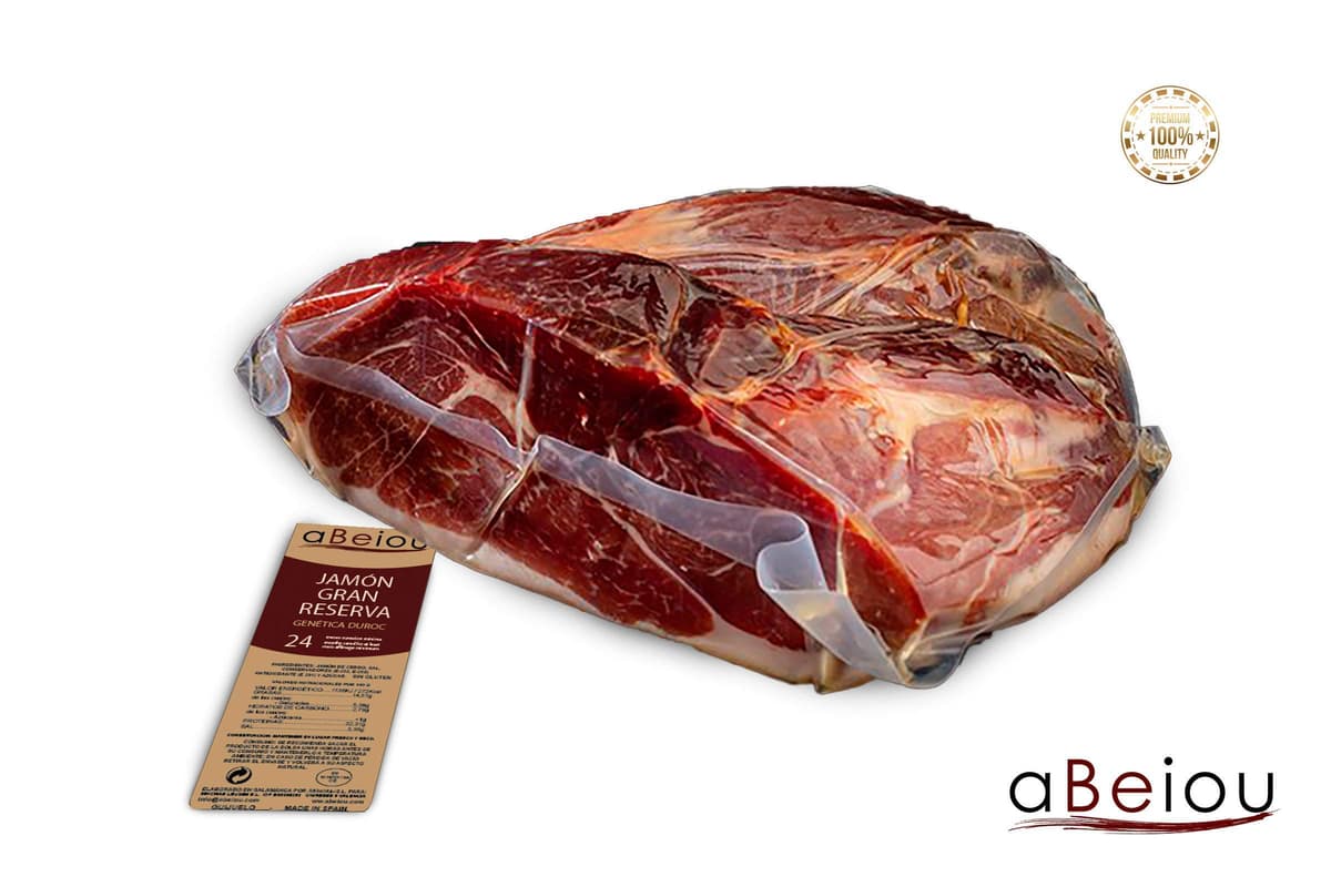 Jamón Gran Reserva Duroc Premium Deshuesado Sin Hueso 1 kg — Curación +24–25 Meses — Guijuelo Salamanca — Envasado al Vacío — aBeiou — view 3