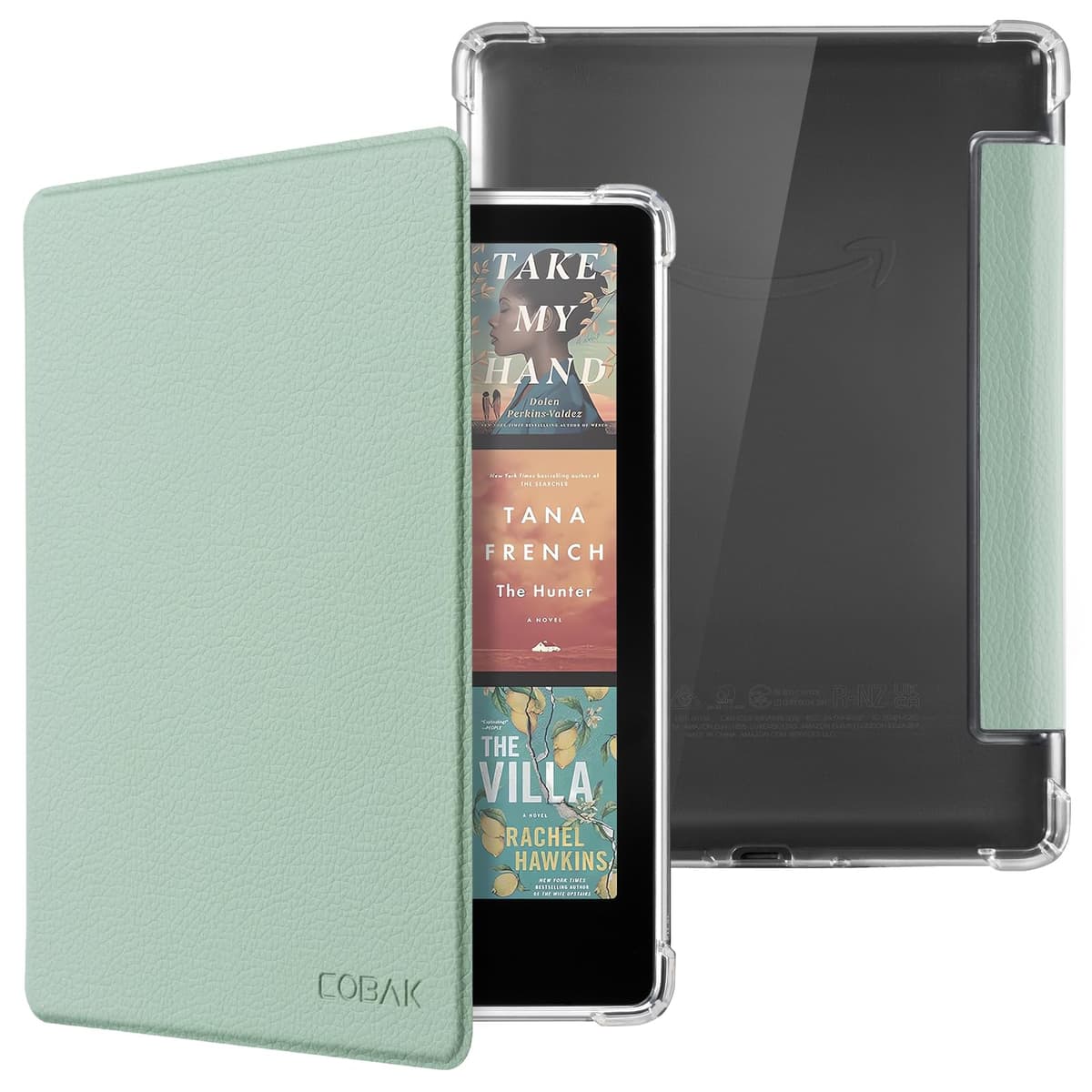 CoBak Case for All-New 7" Kindle Paperwhite(12th generation–2024)/Colorsoft Signature Edition(1st gen–2024)/Signature Edition(12th gen–2024) - PU Leather Cover with Auto Sleep/Wake, Jade — view 15
