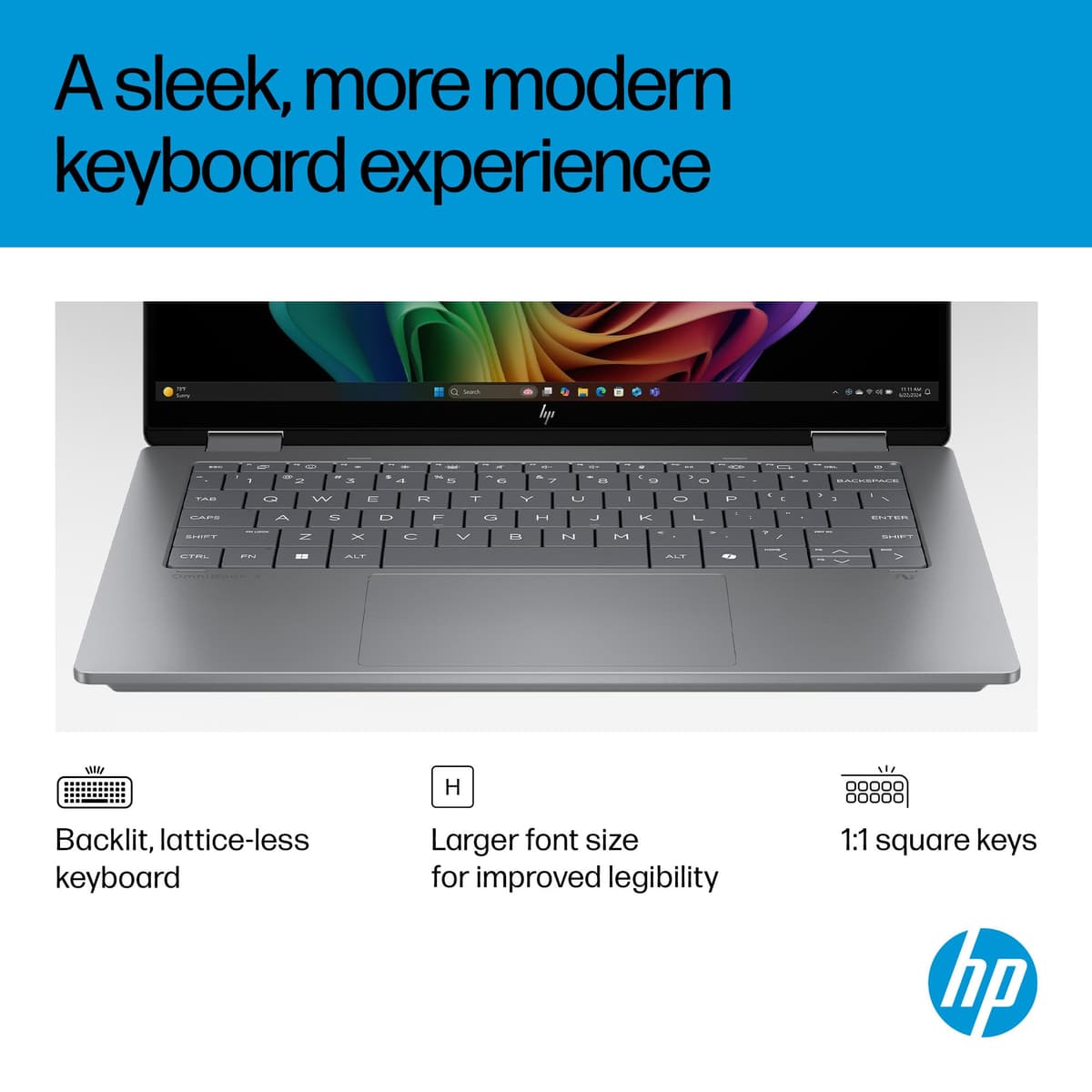 HP OmniBook X Flip NGAI 14" Laptop | CoPilot+ PC | Intel® Core™ Ultra 5-226V Processor | 16GB RAM | 512GB SSD | Intel® Arc™ 130V | 2K IPS Touchscreen | Up to 22.75Hr Battery | Windows 11 | 14-fm0005sa — view 6