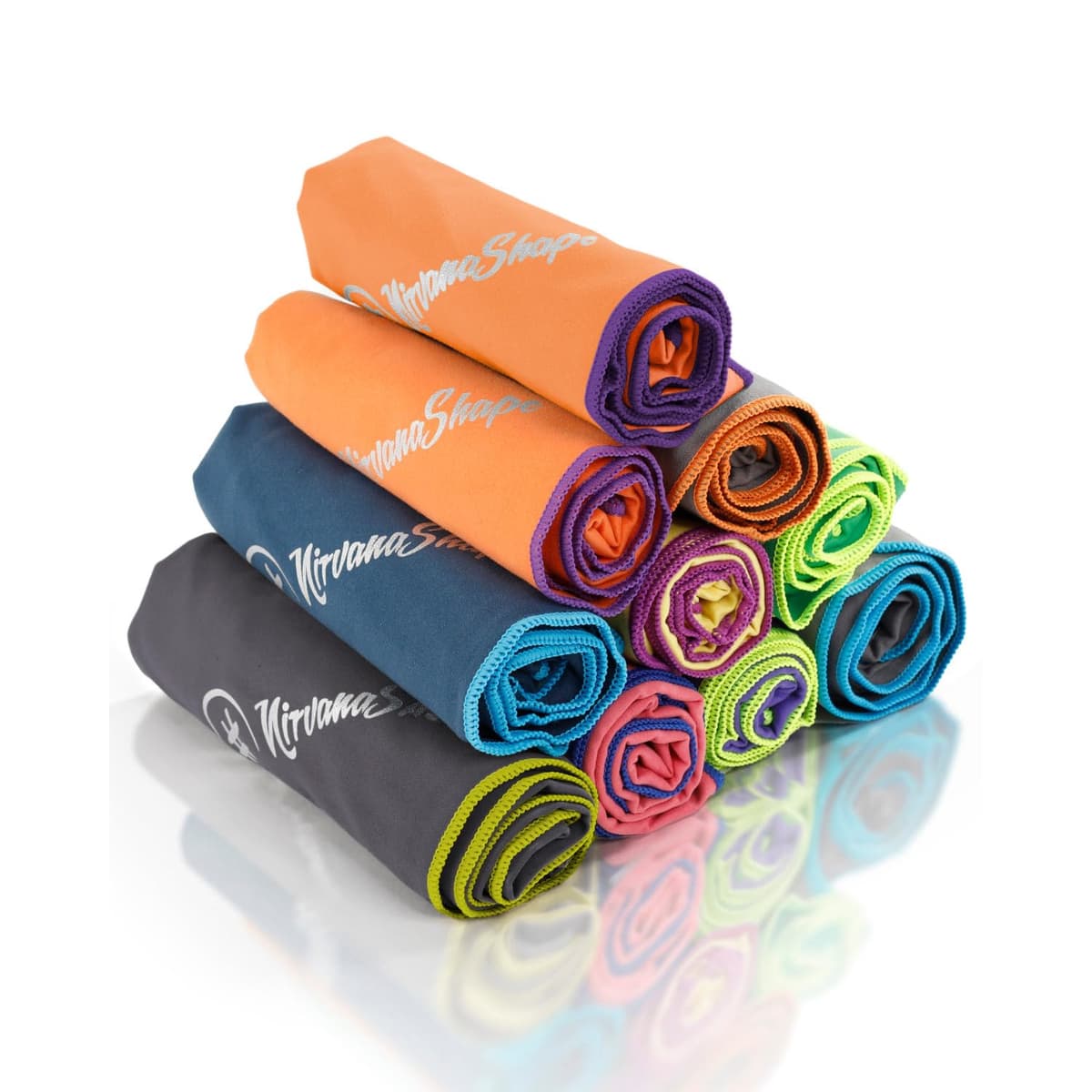 NirvanaShape Toalla de Microfibra | 14 Colores | 8 Dimensiones | Toalla de Viaje Ligera, Absorbente y de Secado Rápido | Toalla de Baño para Viajes | Ideal para Playa, Camping, Yoga y Sauna — view 10