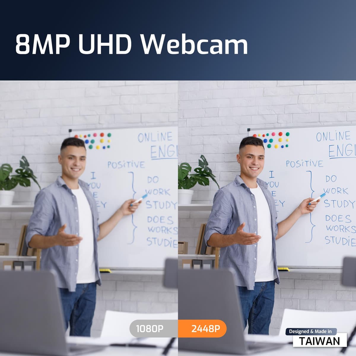 INSWAN INS-1 8MP Ultra High Definition USB Visualiser/Document Camera/Visualizer - Auto Focus, Visualiser for teaching, Compatible with Windows/MacOS/iPad/Chromebook (INS-1) — view 4
