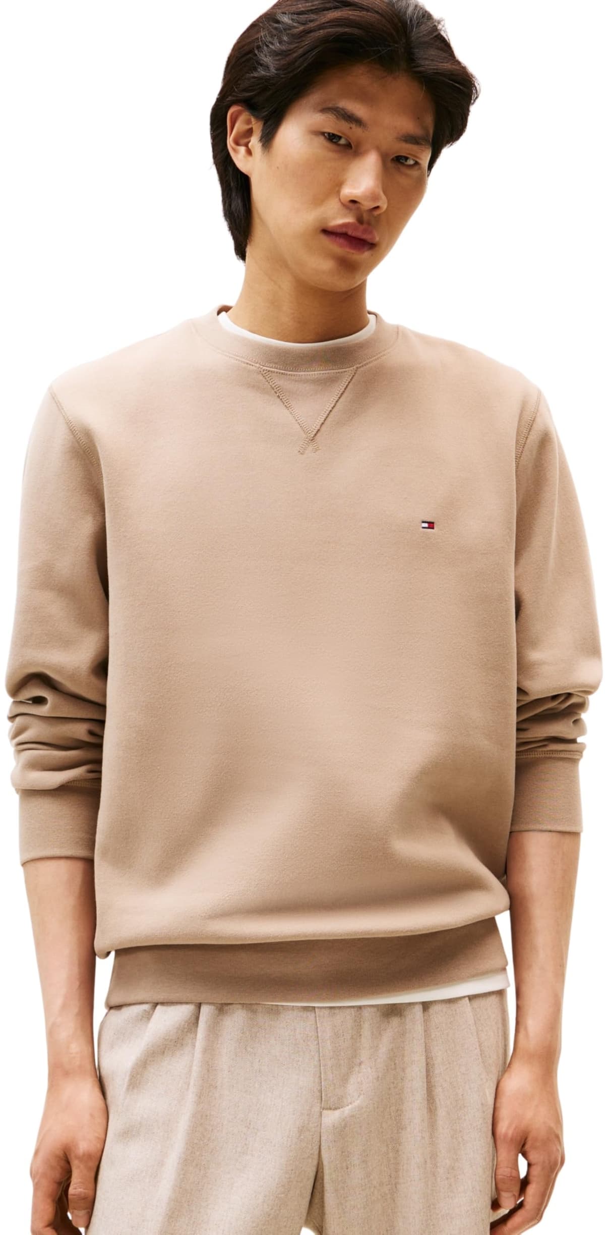 Tommy Hilfiger Adaptive ESS Seasonal Fleece Crewneck Mw0mw40000 Sudadera sin Botones Hombre (Pack de 1) — view 8