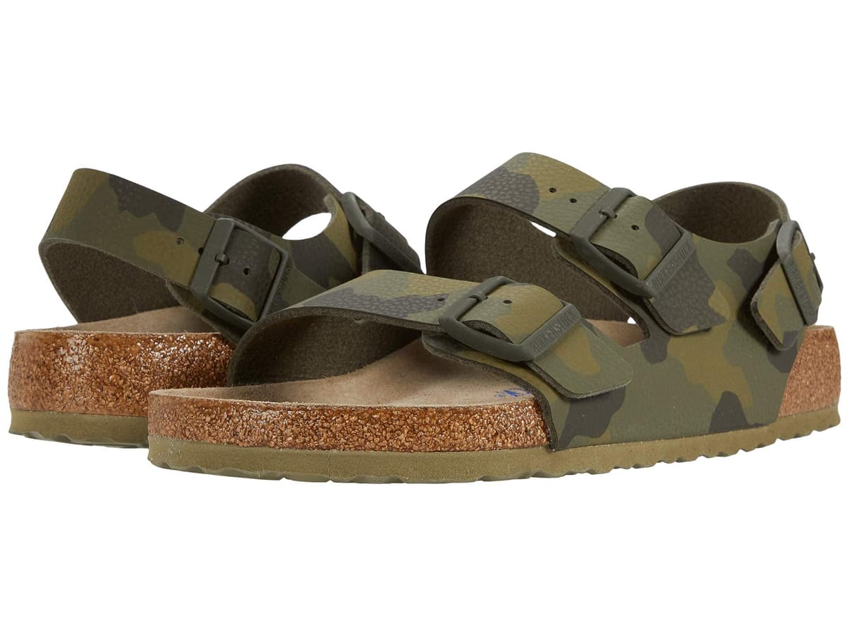 Birkenstock Rio Sandals Girls White/Patent Sandals Shoes — view 45