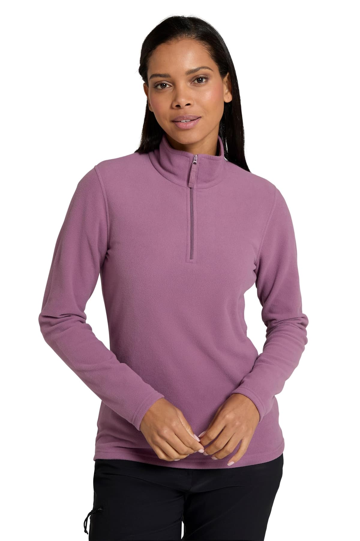 Mountain Warehouse Camber Half Zip Women's Fleece - Lightweight, Warm & Cosy Half Zip Sweatshirt - Best for Spring Summer, Camping, Outdoors, Travelling & Hiking — view 30