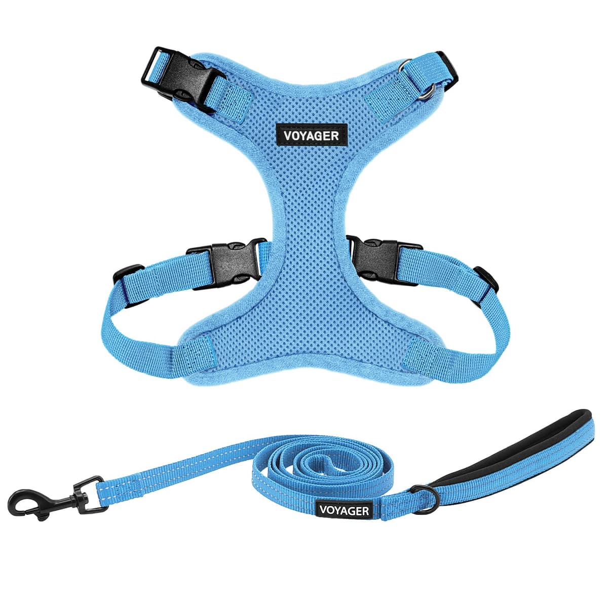 Best Pet Supplies Voyager Step-in Lock Pet Harness – All Weather Mesh, Adjustable Step in Harness for Cats and Dogs Turquoise (Matching Trim), XL (Chest: 22-36") — view 13